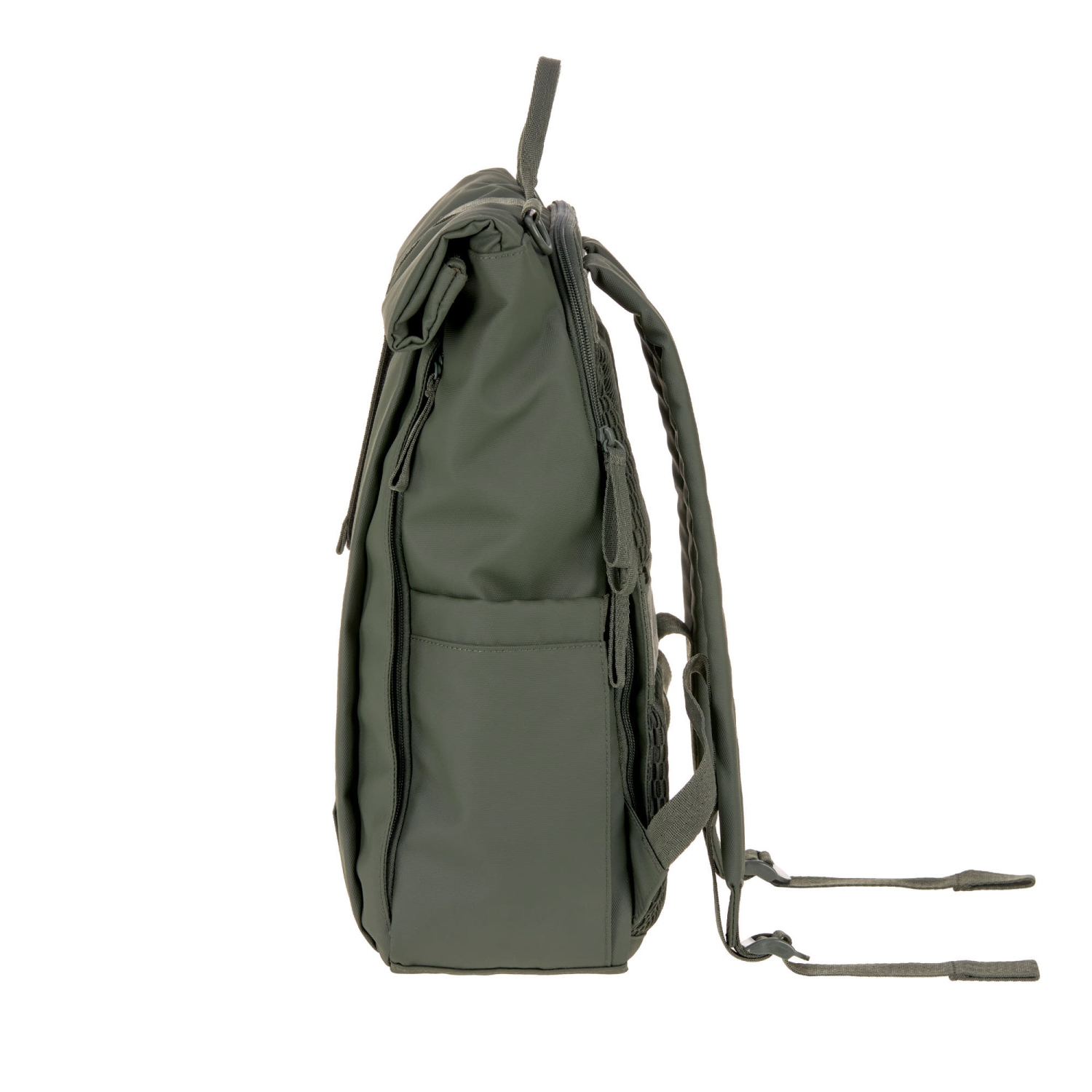 Lassig - Green Label - Rolltop Up Backpack Diaper Bag - Olive