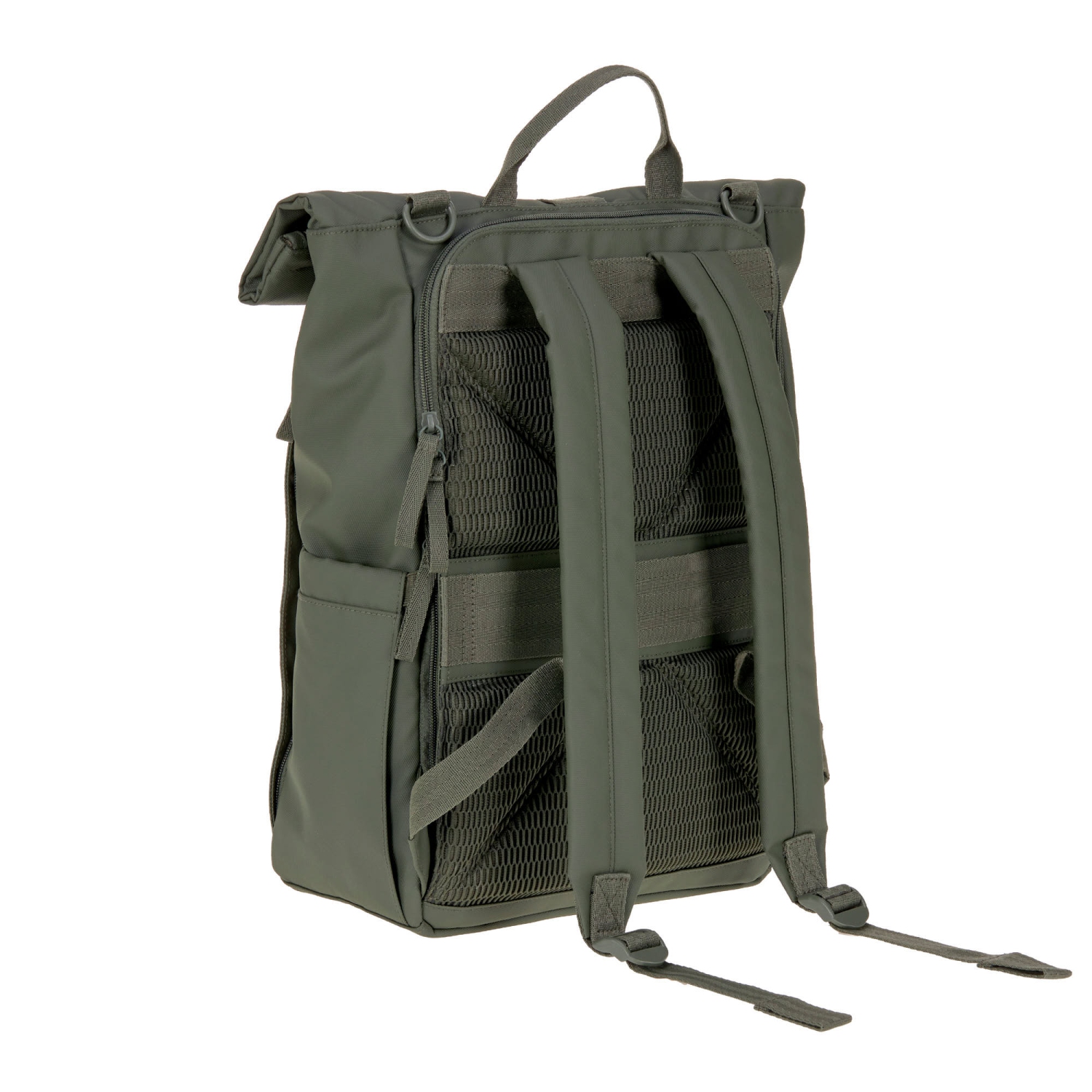 Lassig - Green Label - Rolltop Up Backpack Diaper Bag - Olive