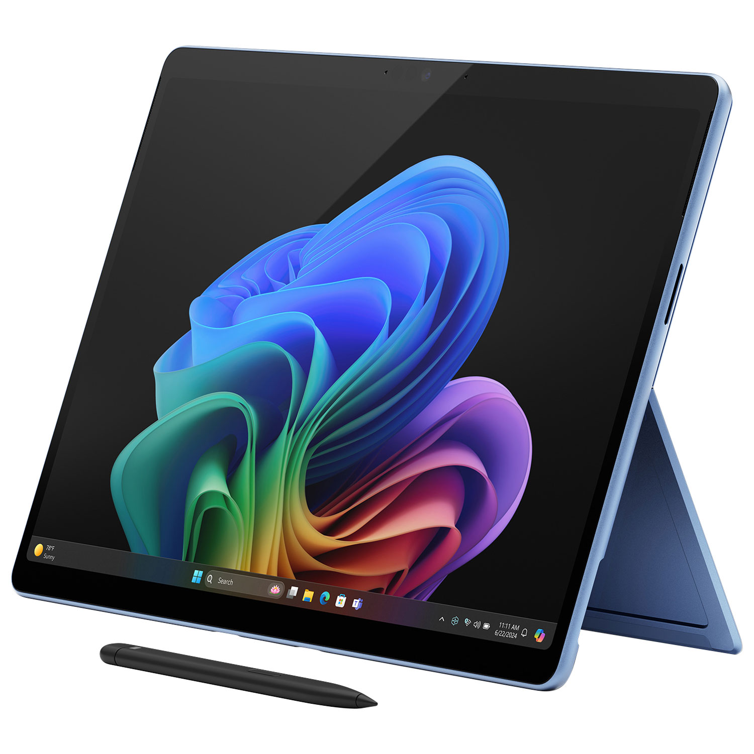 Portable Surface Pro Copilot+ PC 13 po 1 To de Microsoft avec Snapdragon X Elite/RAM 16 Go (2024) - Saphir - Appareil seulement - Partenaire de