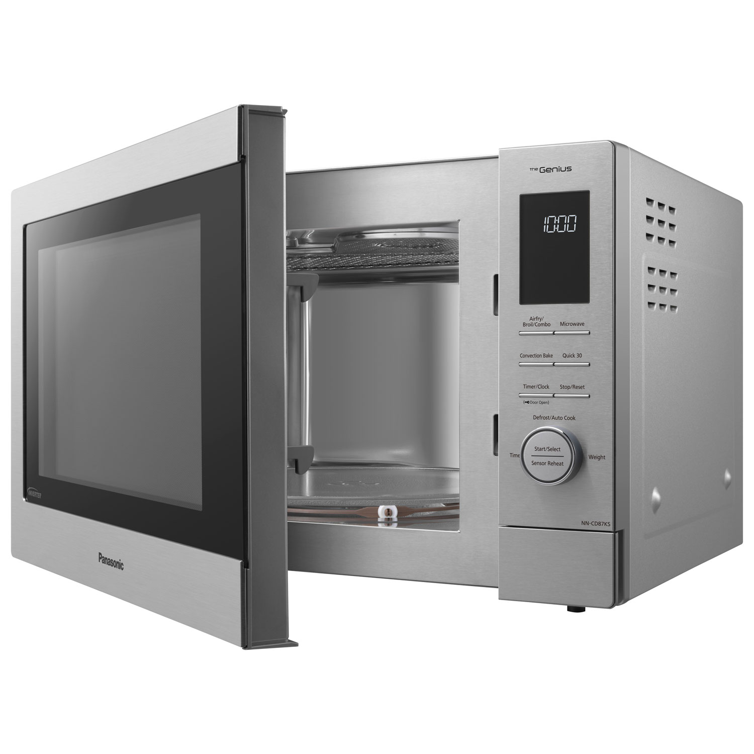 Panasonic Genius 1.2 Cu. Ft. Convection Microwave - Silver
