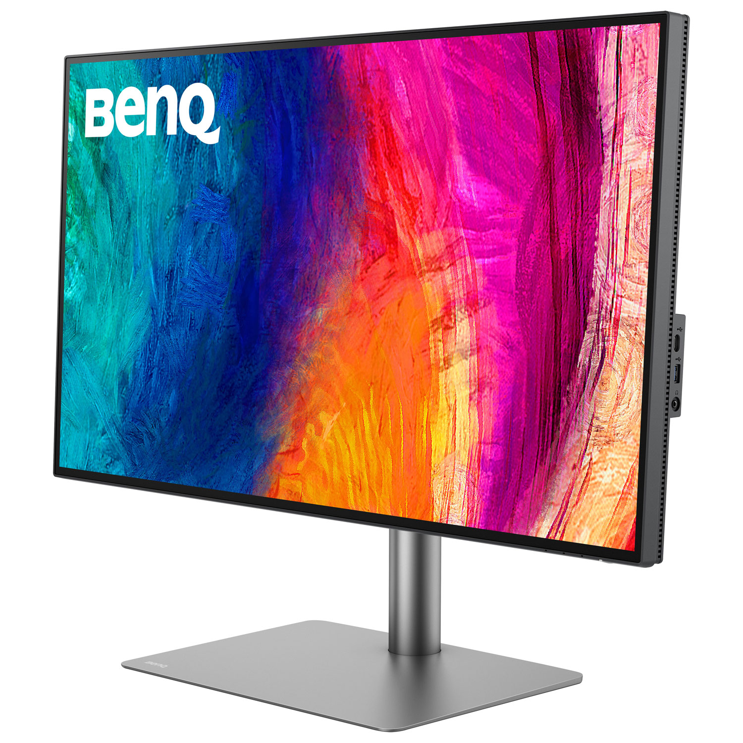Moniteur ACL IPS Ultra HD 4K 60 Hz de 31,5 po de BenQ avec temps de réponse de 5 ms gris à gris - Gris métallique