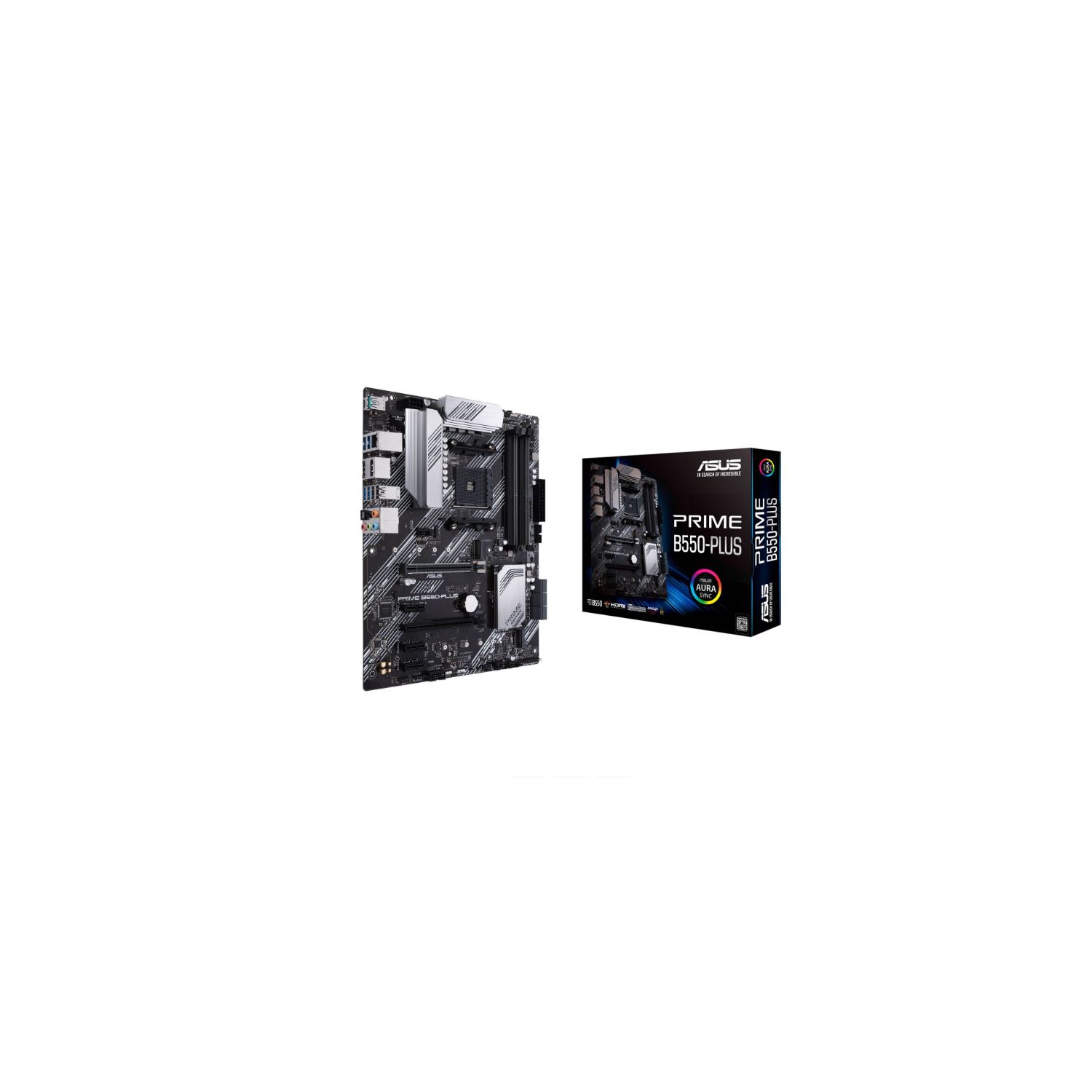 Refurbished (Good) Asus Prime B550-PLUS Desktop Motherboard - AMD B550 Chipset - Socket AM4 - ATX - 128 GB DDR4 SDRAM