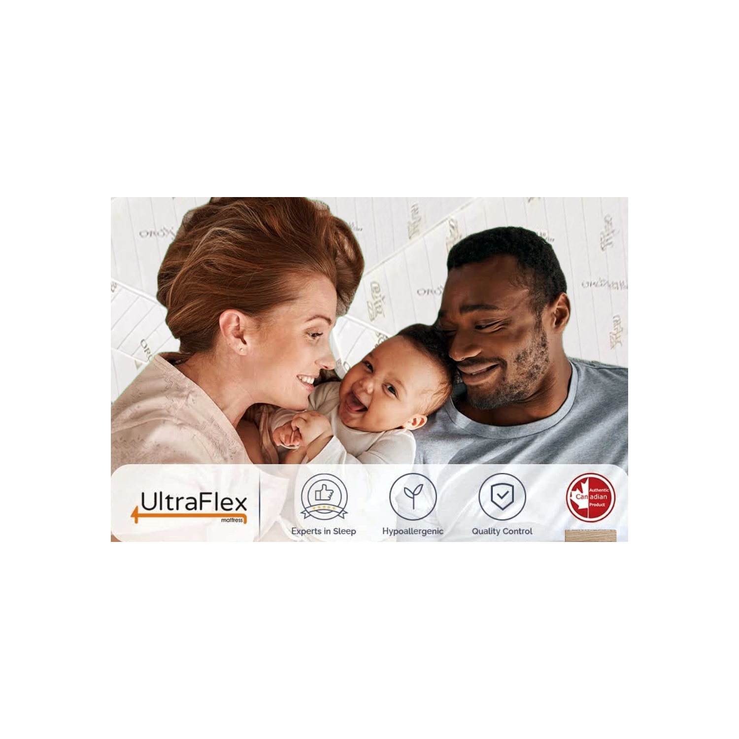 UltraFlex EcoZen- Medium Firm Reversible, CertiPUR-US® Certified Foam, Organic Bamboo Cover, Pressure Releiving, Cooling Gel Infused, Eco-Friendly