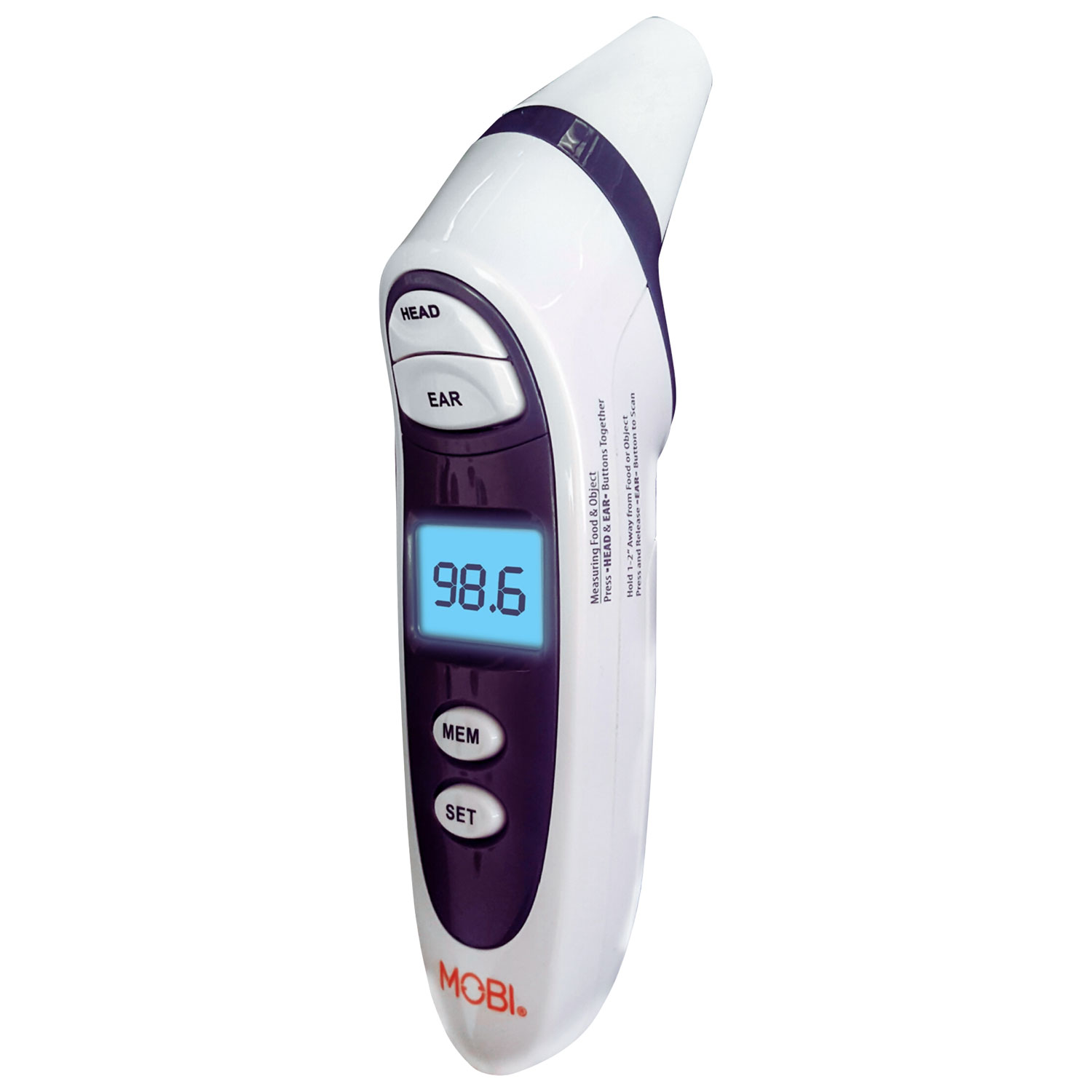 Mobi DualScan Prime Ear & Forehead Digital Thermometer