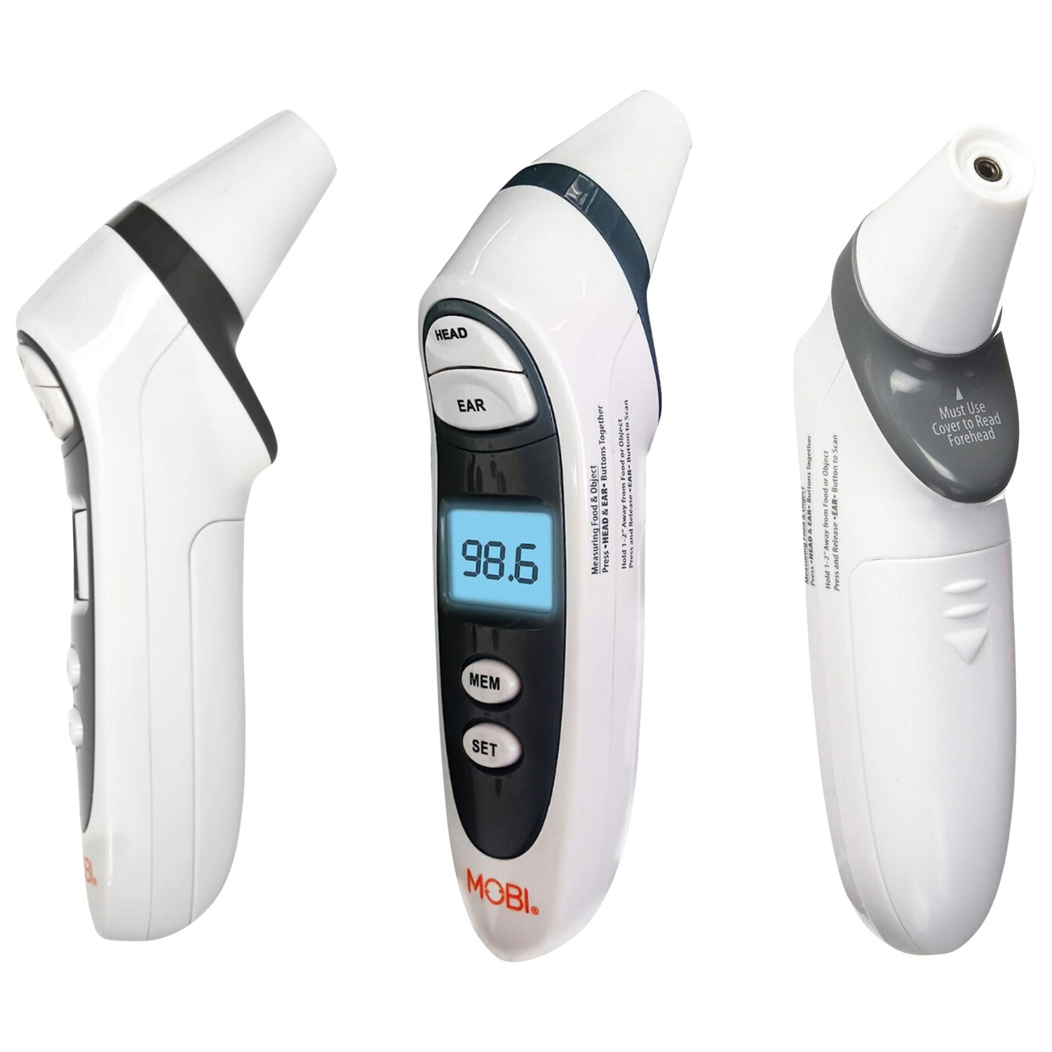 Mobi DualScan Prime Ear & Forehead Digital Thermometer