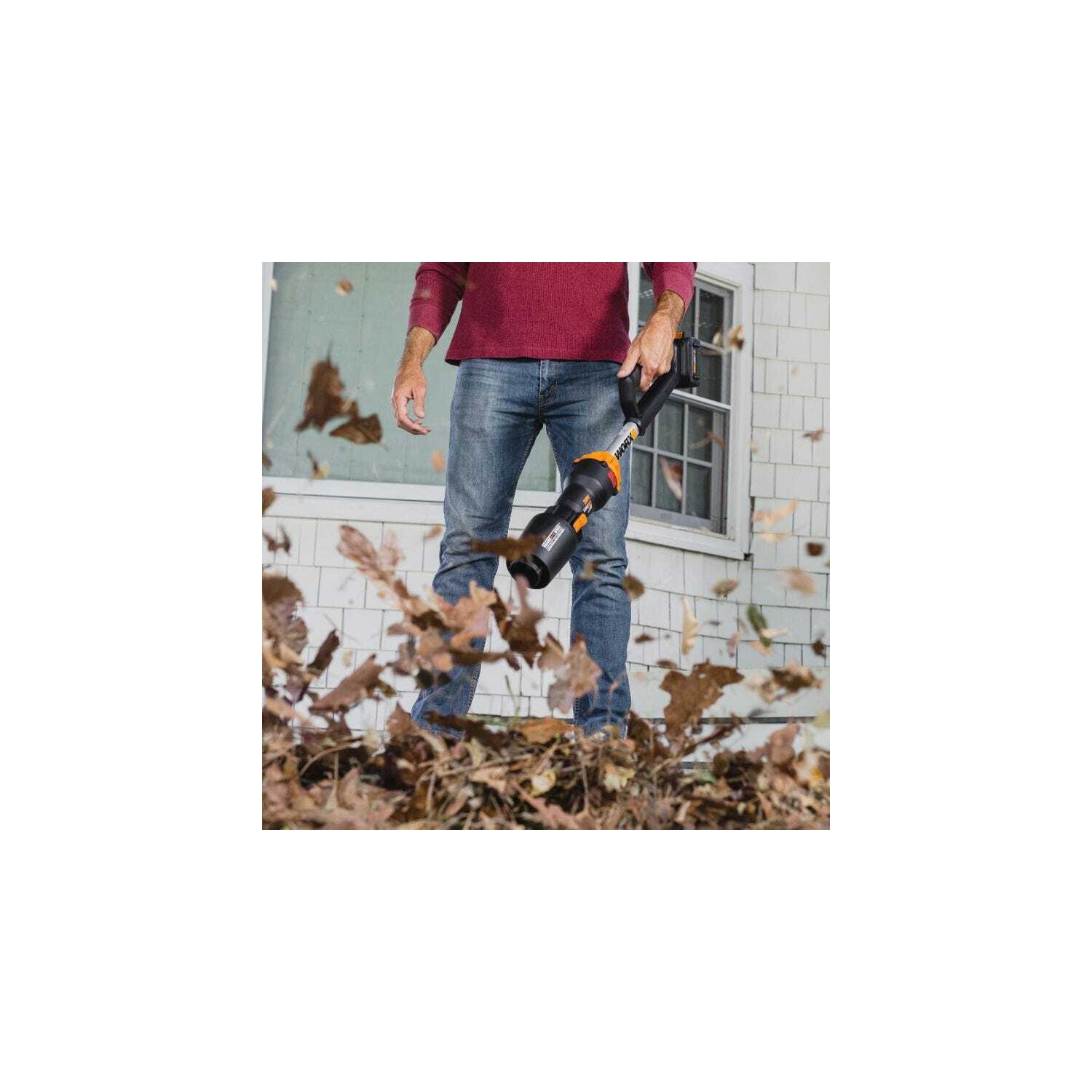 Souffleuse à feuilles sans fil WORX WG543 20&nbsp;V Power Share LEAFJET à moteur sans balais