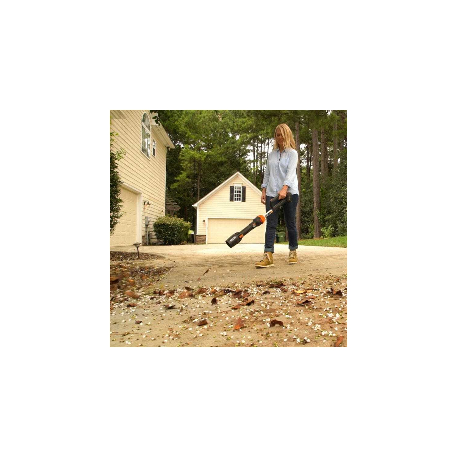 Souffleuse à feuilles sans fil WORX WG543 20&nbsp;V Power Share LEAFJET à moteur sans balais