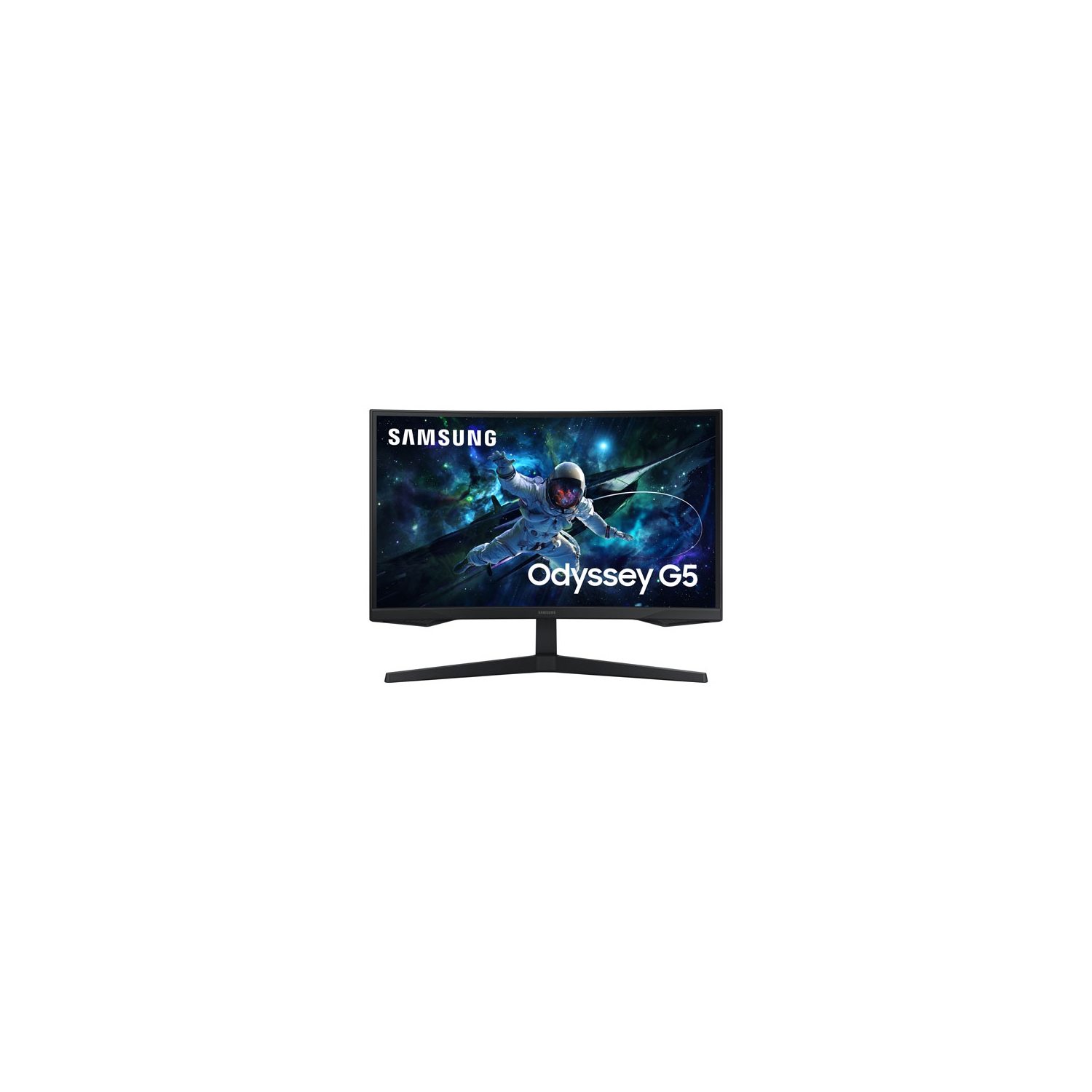 Open Box - Samsung Odyssey G5 27" QHD 165Hz 1ms GTG Curved VA LED FreeSync Gaming Monitor (LS27CG550ENXZA) – Black