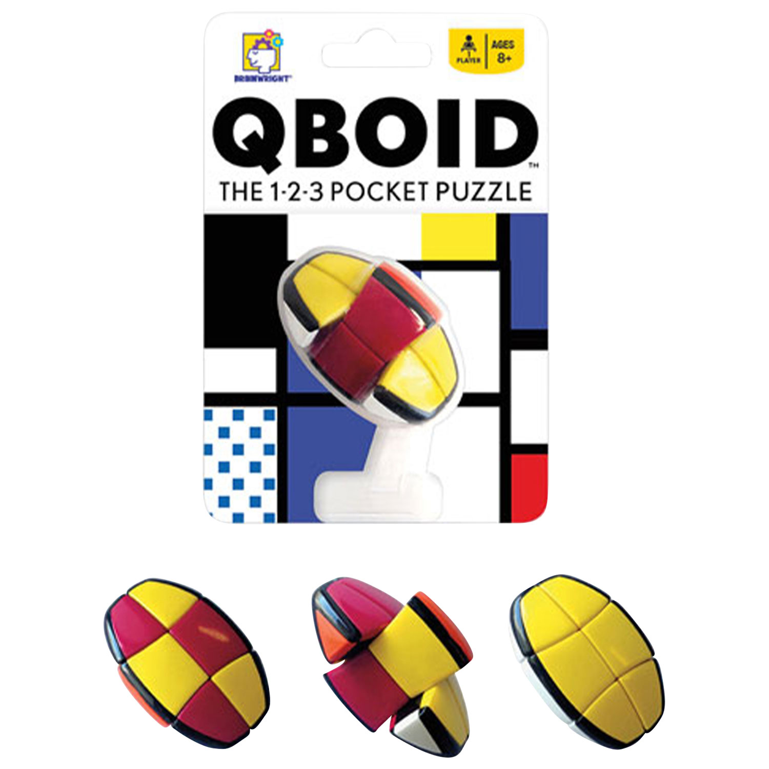 Brainwright Qboid - The 1-2-3 Pocket Puzzle - English