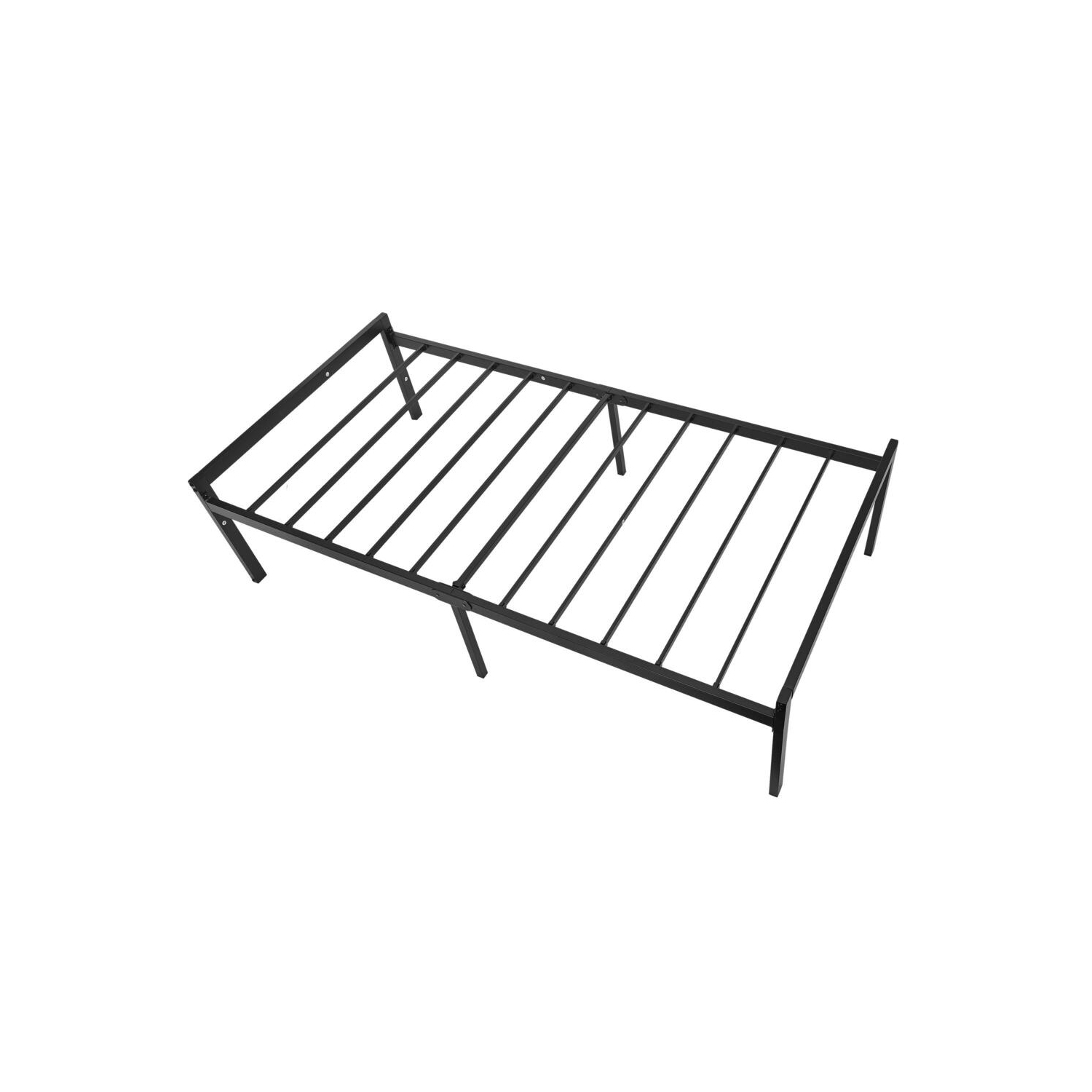 Cadres de lit simple en métal, base de matelas haute capacité de 14 po pour lit plateforme avec capacité de charge élevée de 440Lbs lb et soutien à