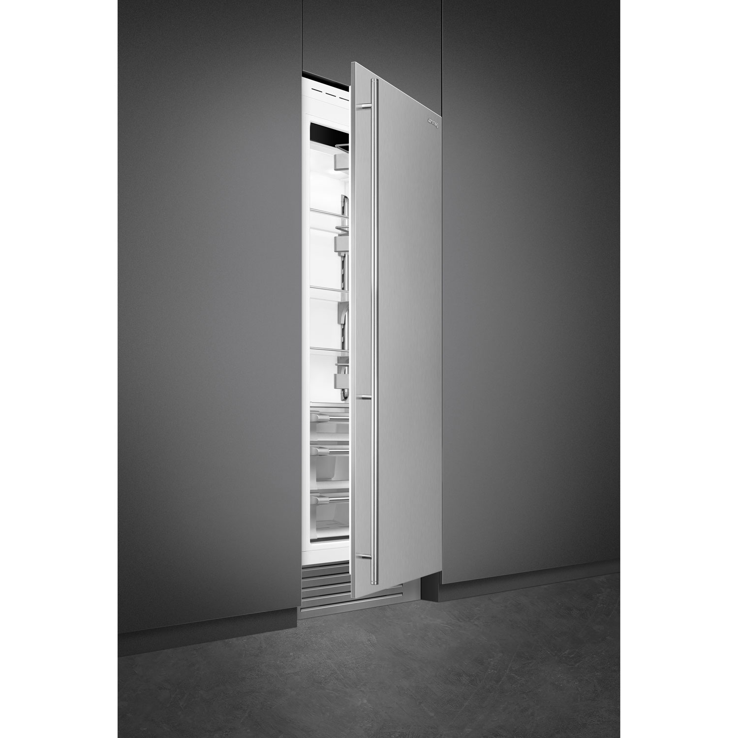 Réfrigérateur sans congélateur encastrable 17,5 pi³ 30 po de Smeg - Acier inoxydable