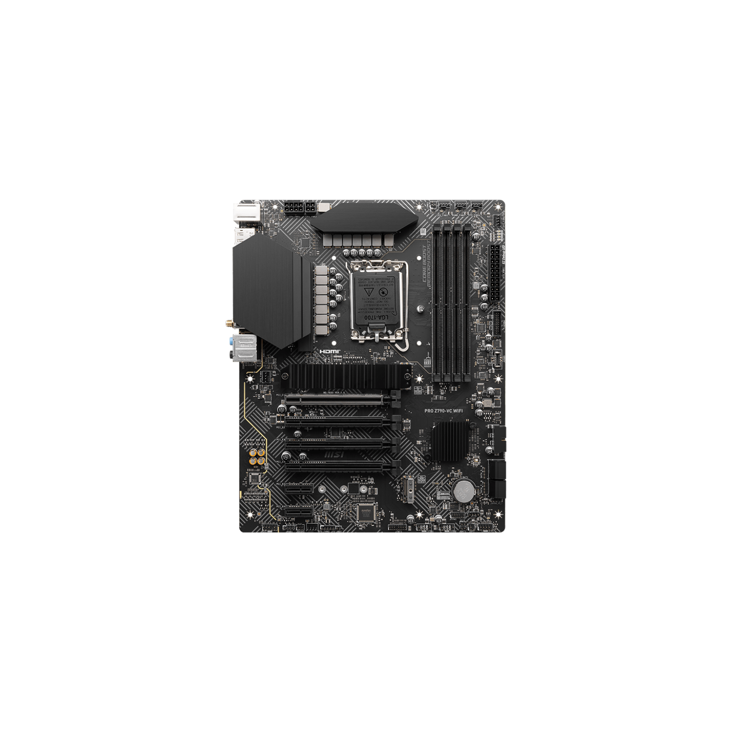 MSI PRO Z790-VC WIFI Gaming Motherboard(Supports 12th/13th/14th Gen Intel CPU, LGA 1700, DDR5, PCIe 5.0, M.2, 2.5G LAN, USB 3.2, WIFI7, ATX)