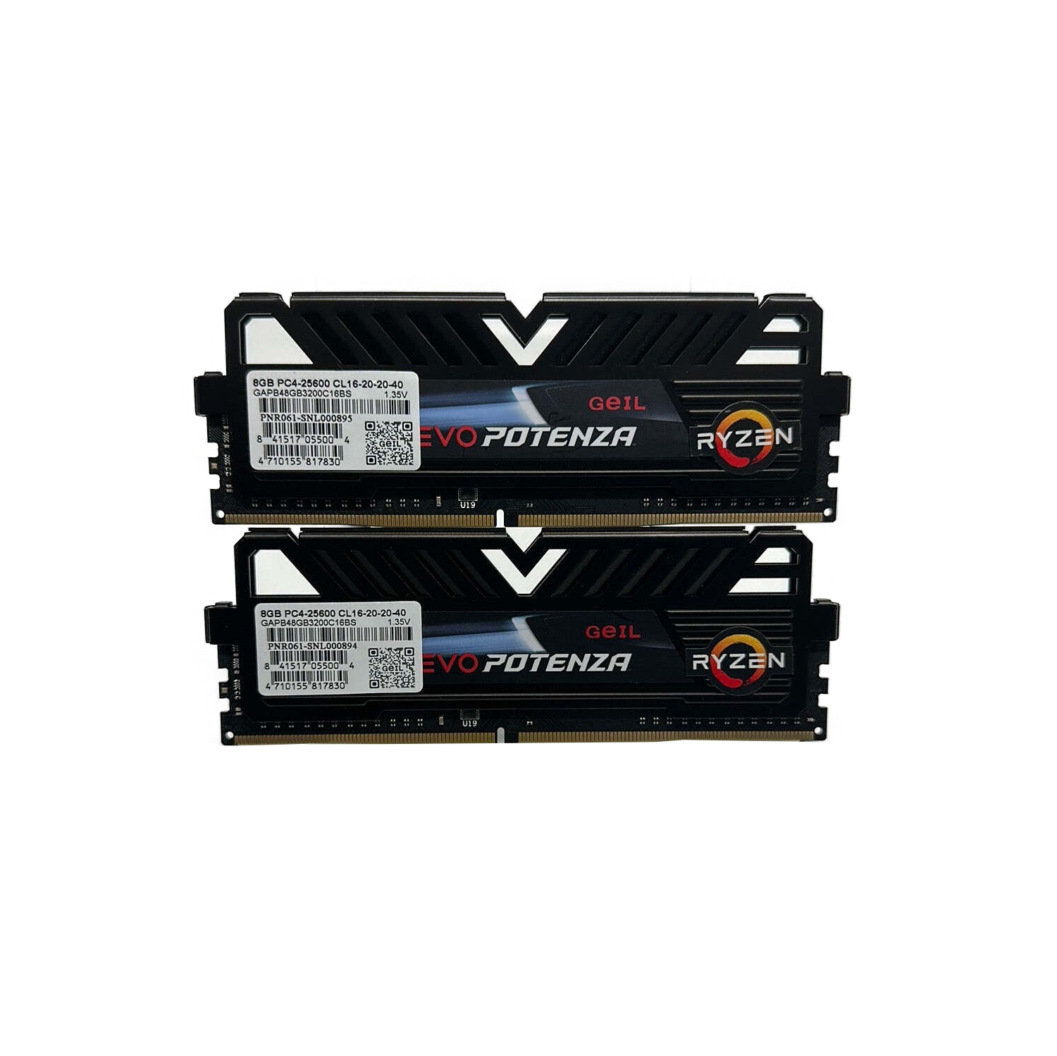 Refurbished (Good) GeIL EVO Potenza 16GB (2x8GB) DDR4 3200MHz GAPB48GB3200C16BS Gaming Desktop RAM