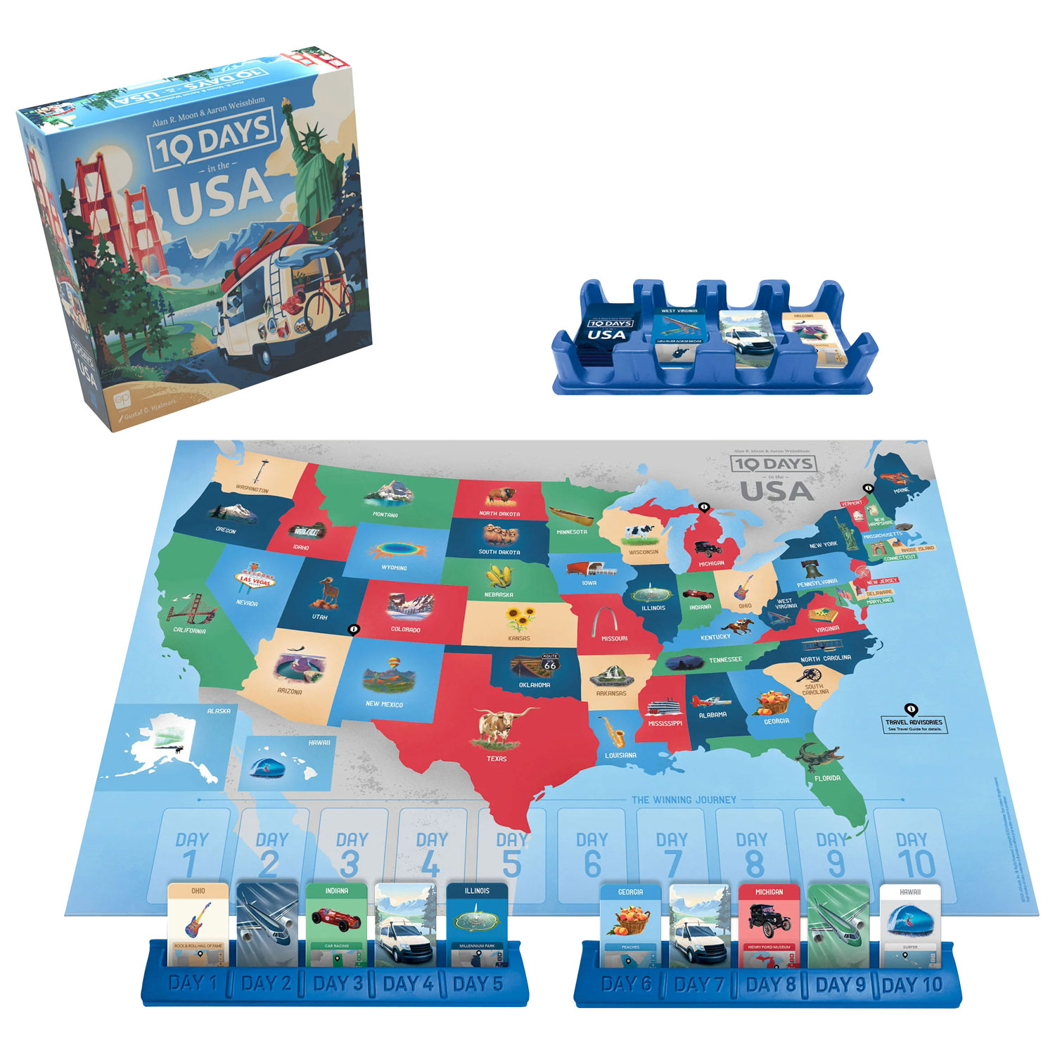 Jeu de société 10 Days in the USA - Anglais