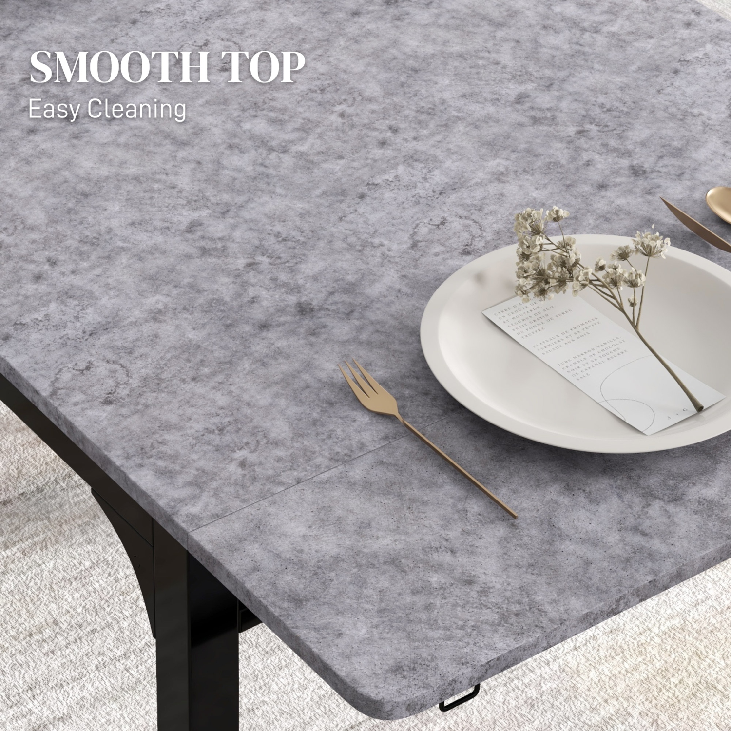 HOMCOM – Ensemble de table de salle à manger pour 2, ensemble de 3 tables de cuisine pour 2, table pliante avec 2 abattants, 2 chaises pour salle à