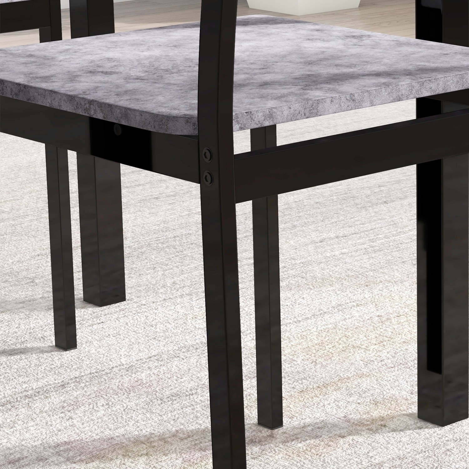 HOMCOM – Ensemble de table de salle à manger pour 2, ensemble de 3 tables de cuisine pour 2, table pliante avec 2 abattants, 2 chaises pour salle à