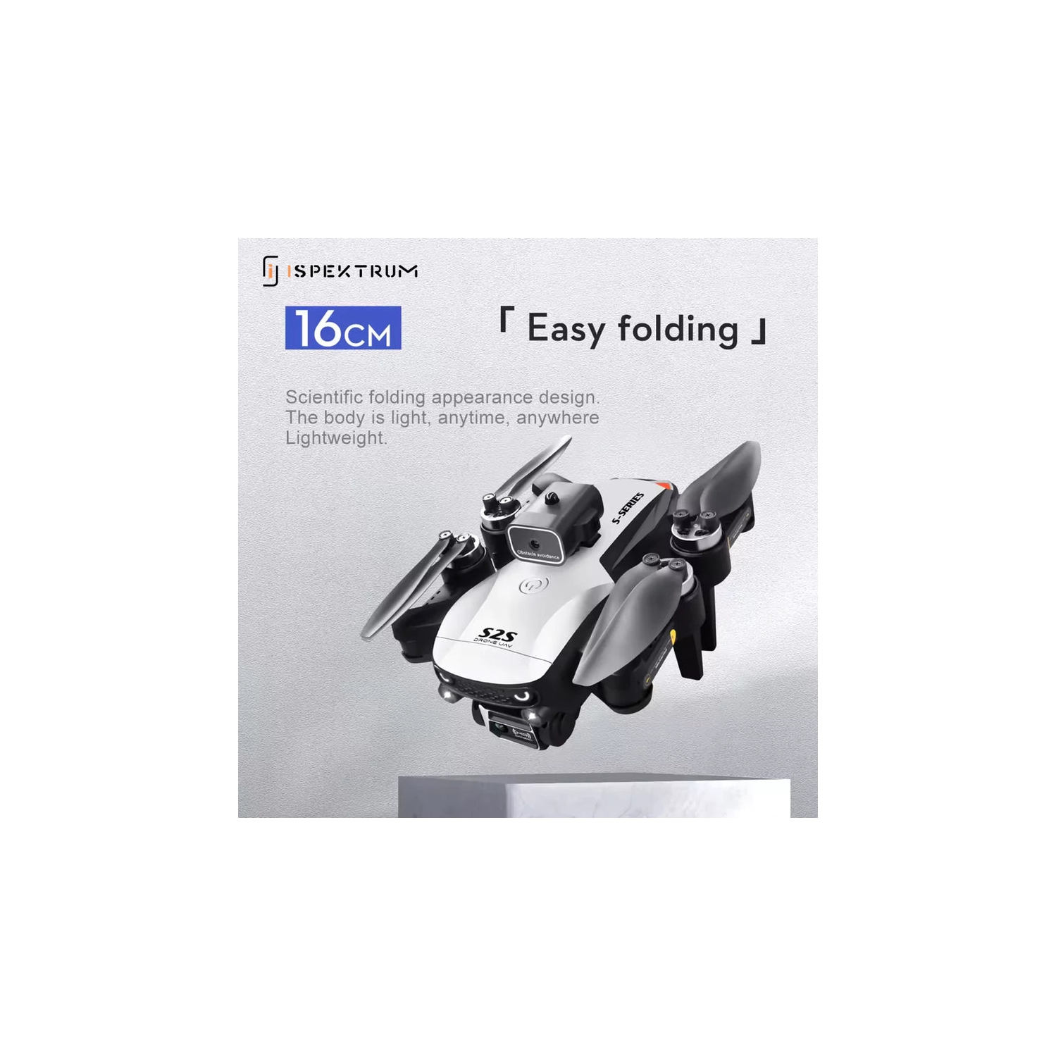 Drone FlyBot iS2S Max d'ISPEKTRUM avec caméra 4K pour adultes drone téléguidé à pilotage en immersion à 360 obstacles de moins de 250&nbsp;g $ avec