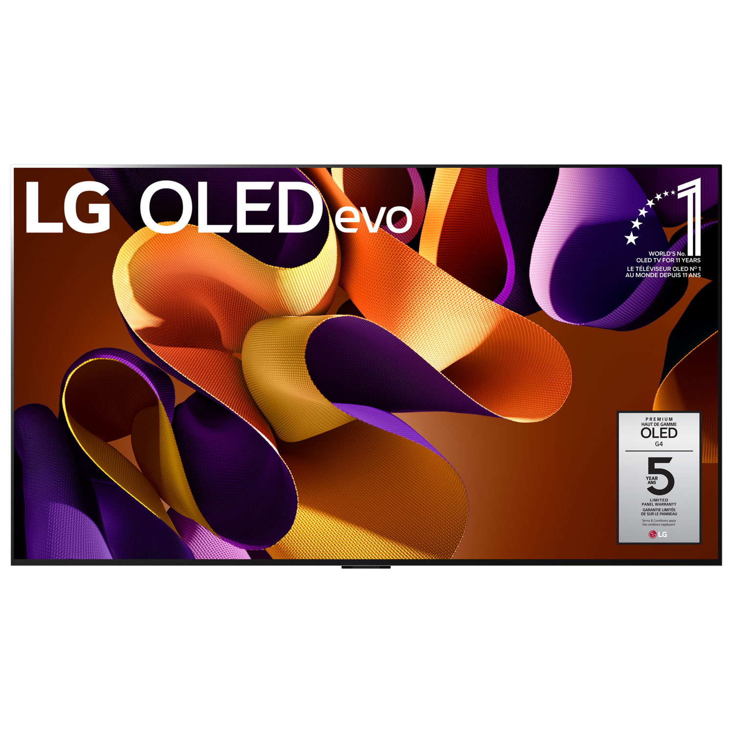 LG 77" 4K UHD HDR OLED evo G4 webOS Smart TV (OLED77G4WUA) - 2024