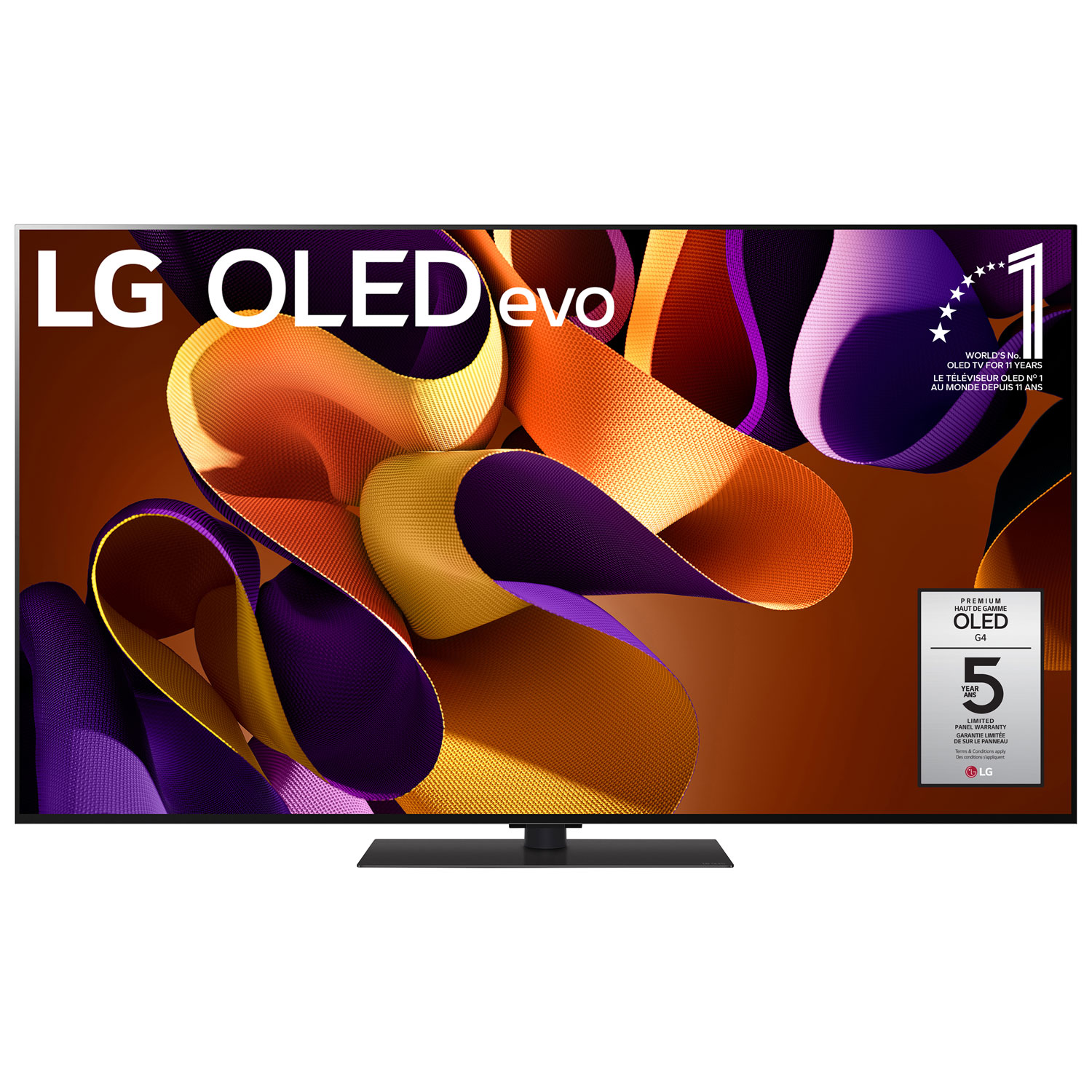LG 65" 4K UHD HDR OLED evo G4 webOS Smart TV (OLED65G4SUB) - 2024
