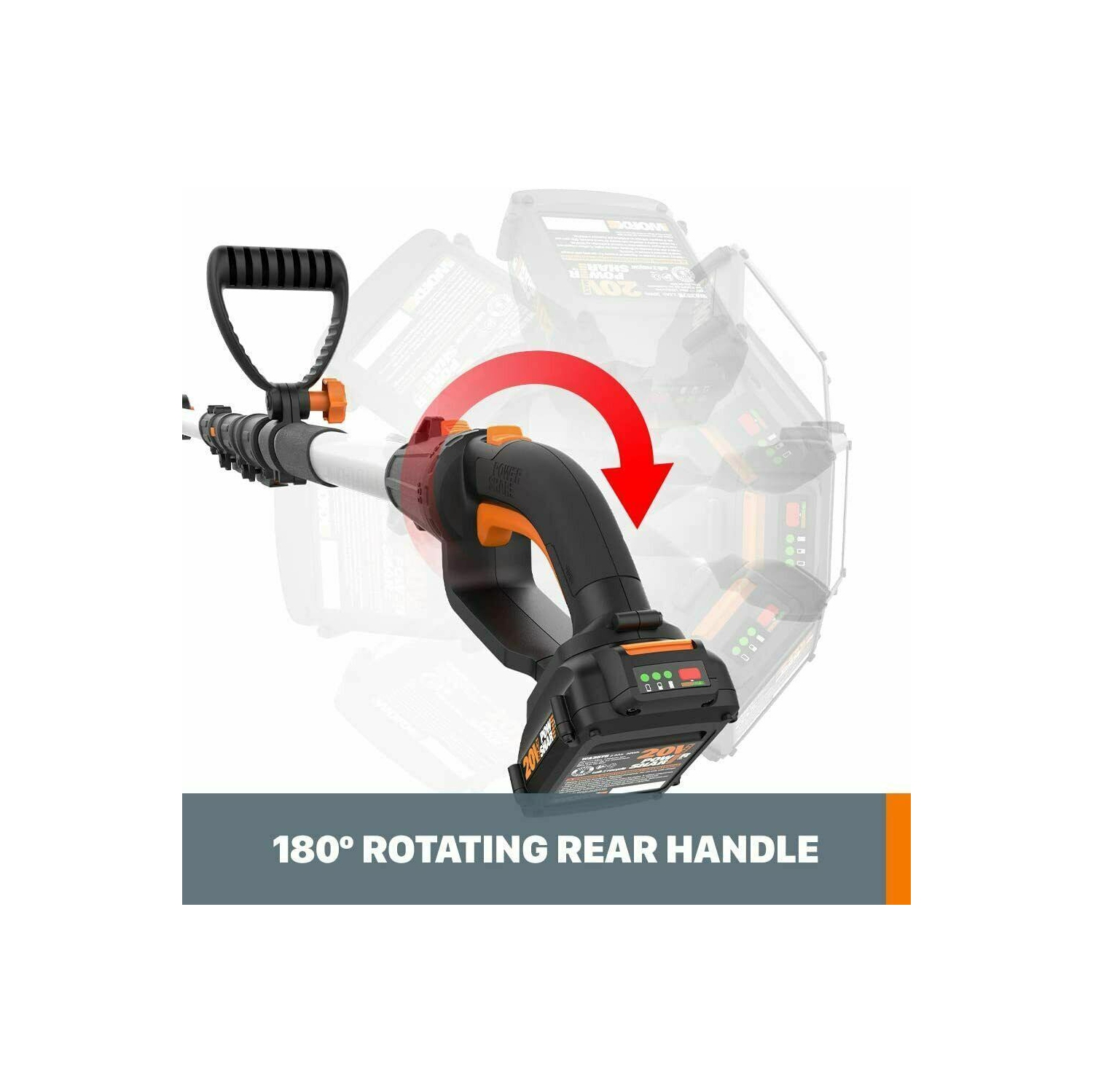 Worx WG349 20V Power Share 8" Pole Saw with Auto Tension