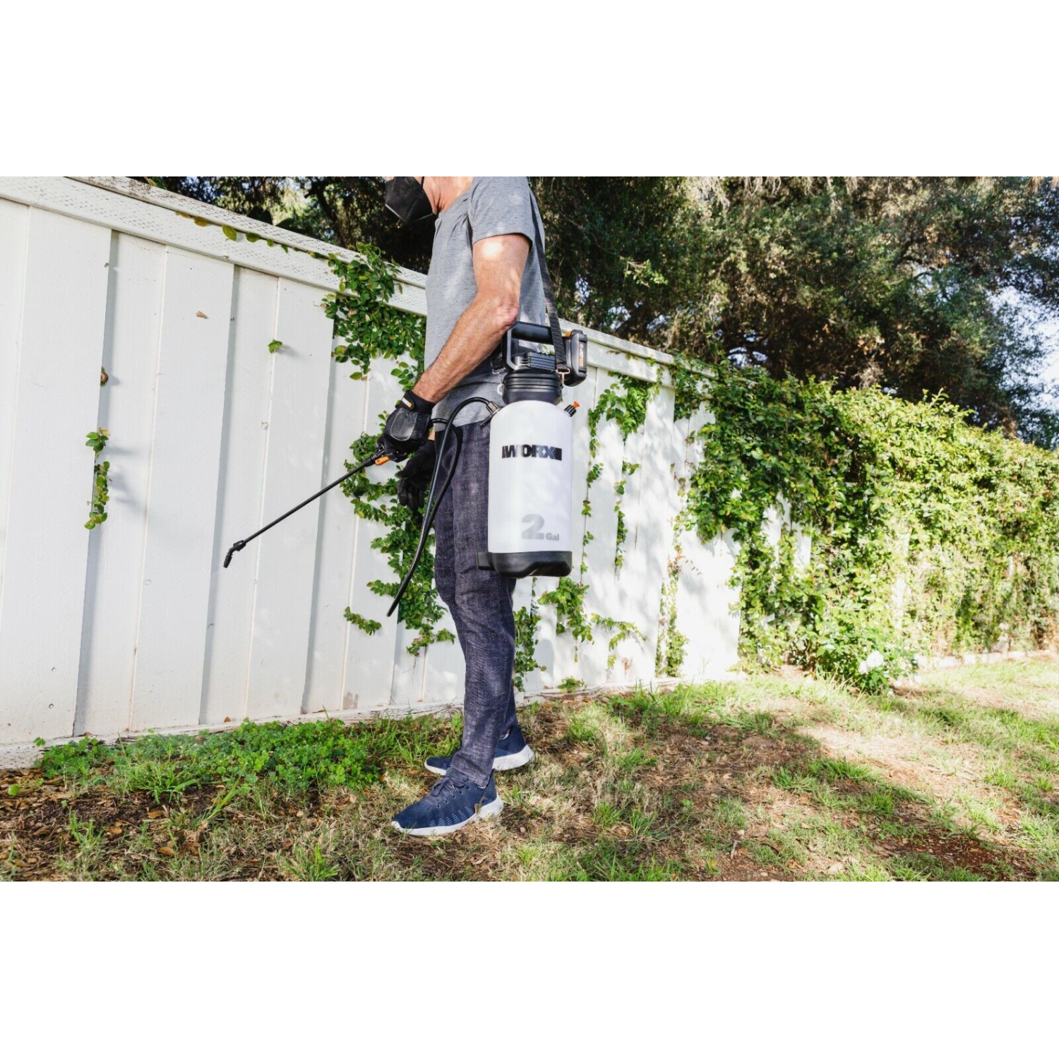 Pulvérisateur de pelouse électrique sans fil WORX WG829 20&nbsp;V, 2 gallons