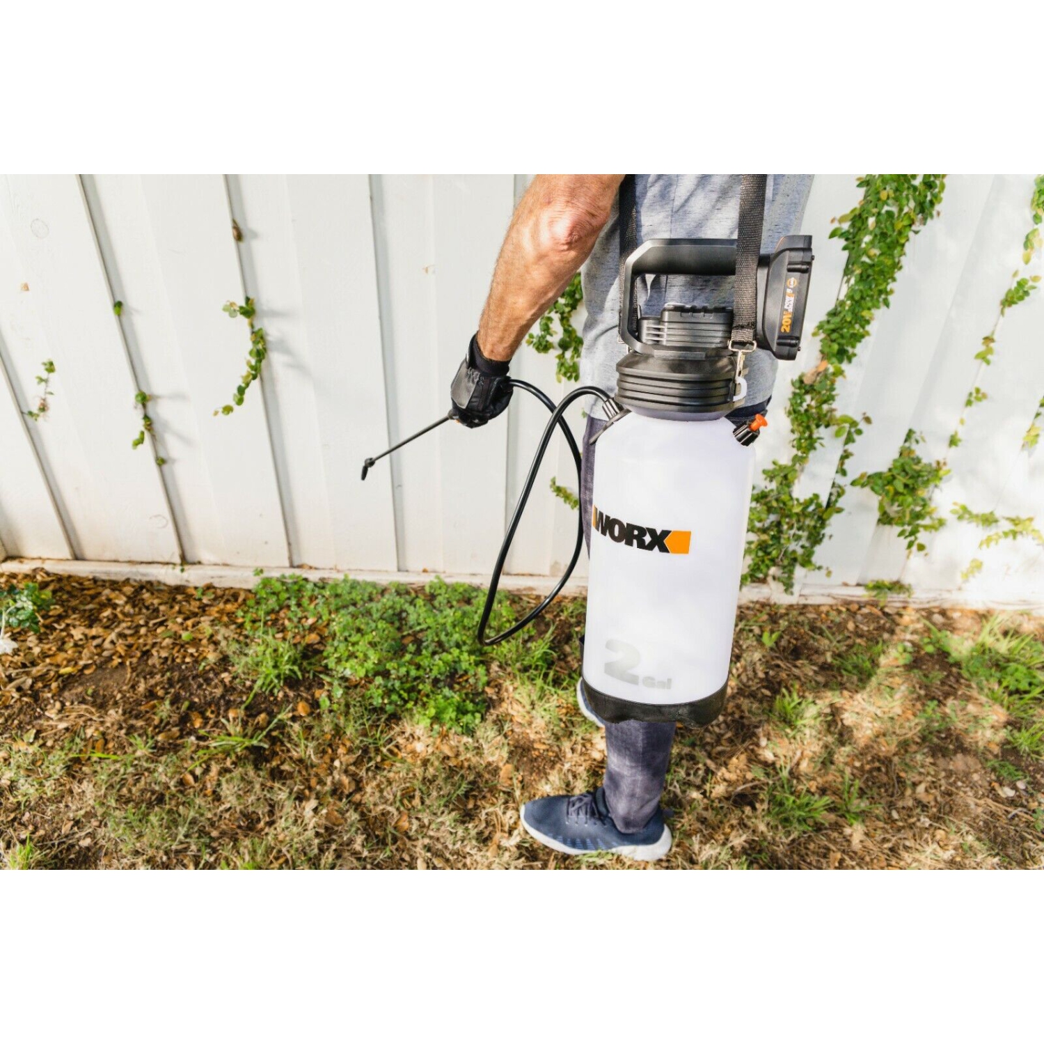 Pulvérisateur de pelouse électrique sans fil WORX WG829 20&nbsp;V, 2 gallons