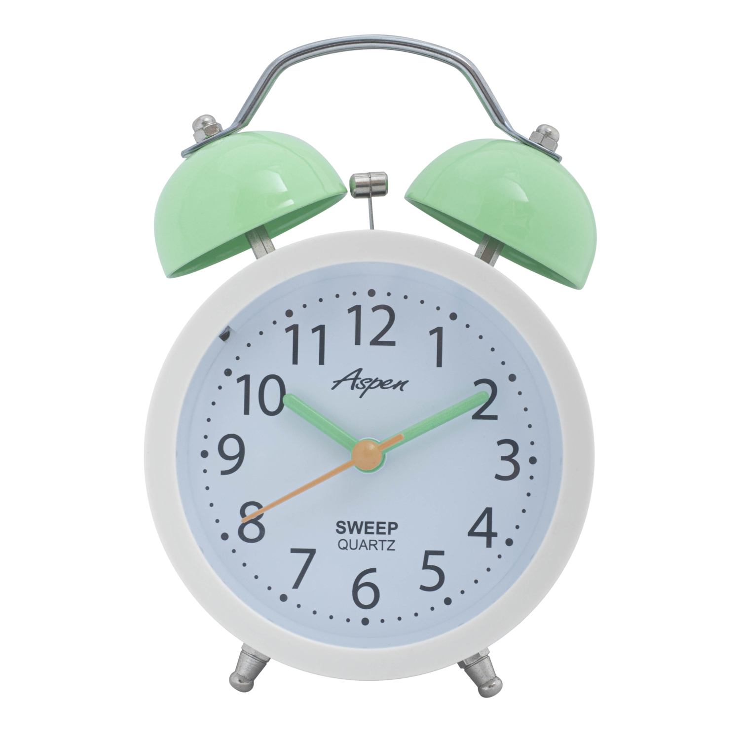 Joli réveille-matin analogique à deux cloches pour enfants, rétroéclairage doux, réveil bruyant pour les grands dormeur, alimenté par piles, cadran