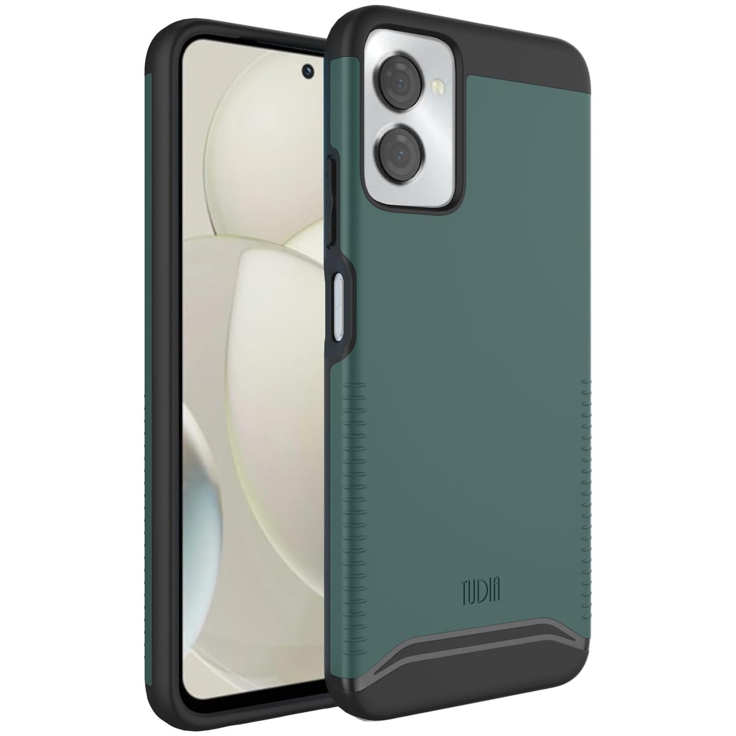 Étui double couche Merge de TUDIA pour Moto G Power 5G 2024 de Motorola - Vert chasseur