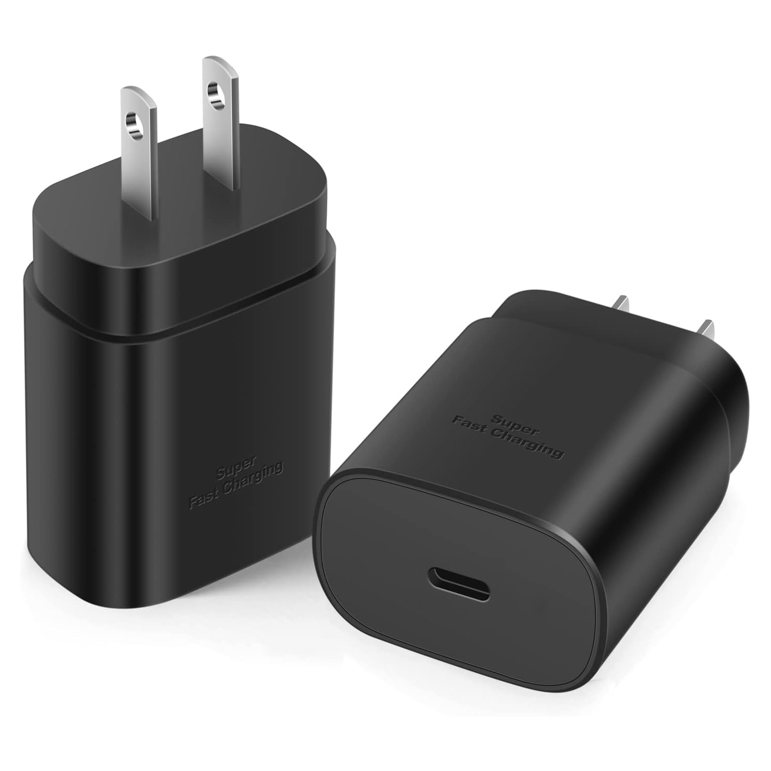 WTECH – Chargeur mural USB-C 25&nbsp;W PD Super Fast charger de type C, adaptateur de chargement rapide pour Galaxy S24, Pixel, Motorola