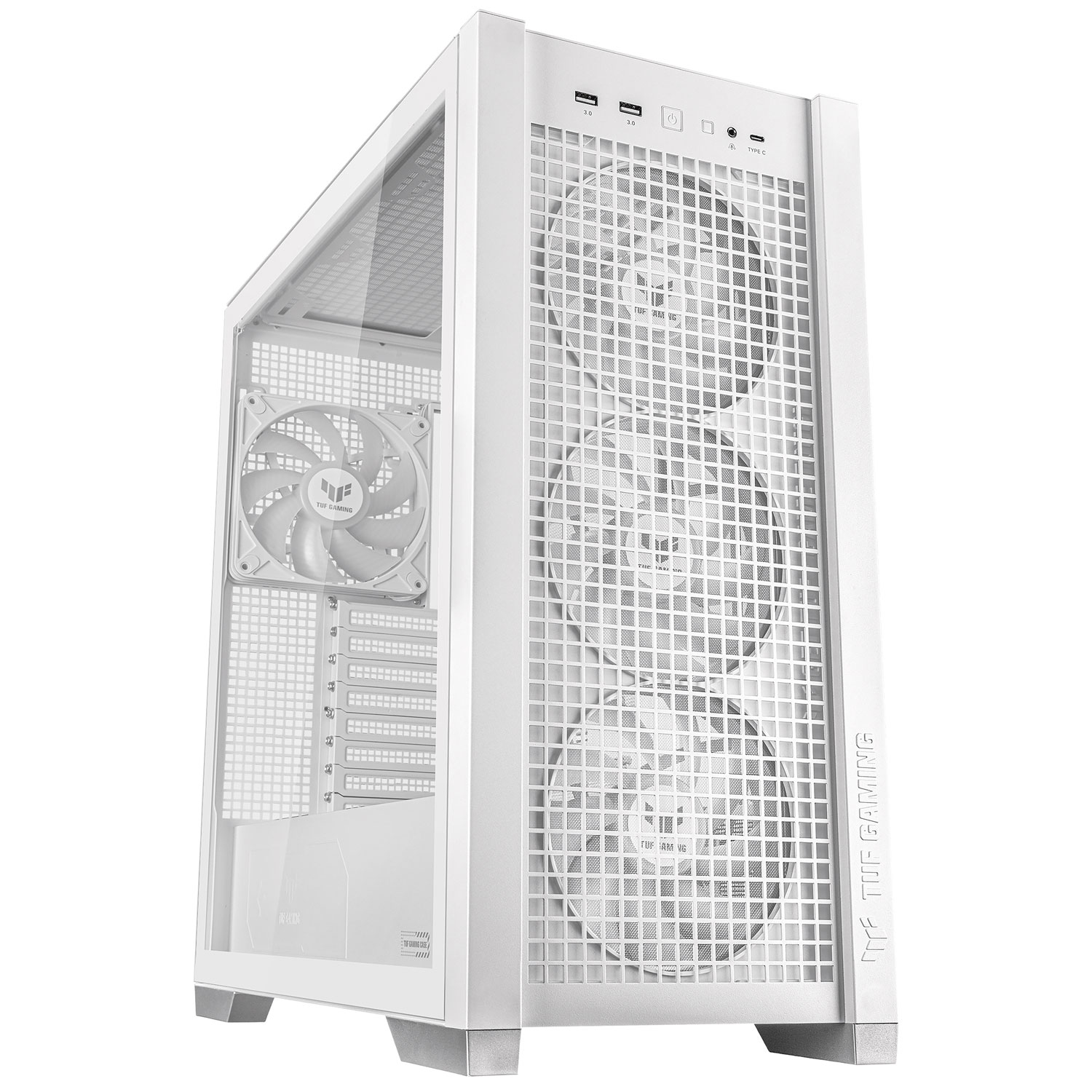 ASUS TUF Gaming GT302 ARGB ATX Mid-Tower Case - White