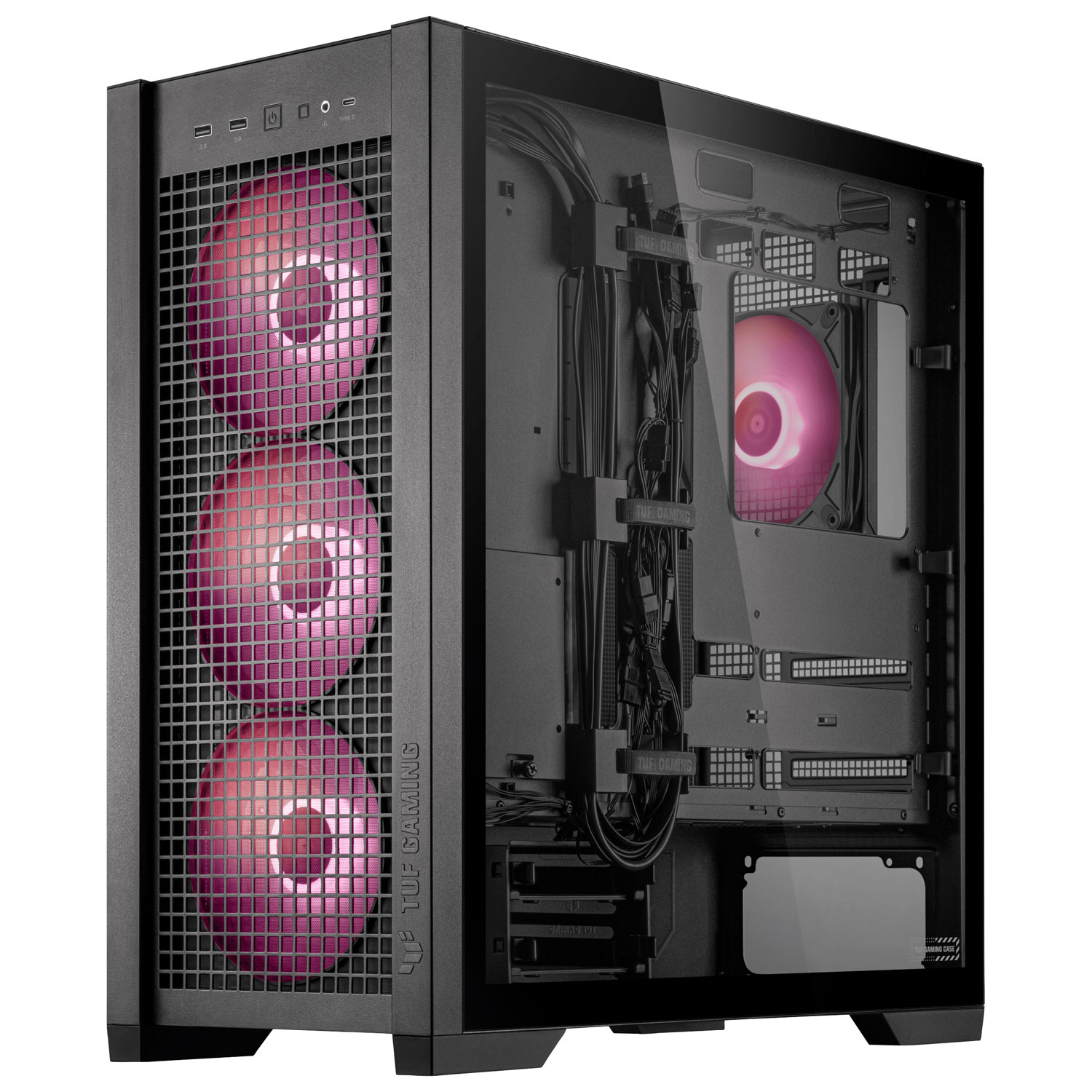 ASUS TUF Gaming GT302 ARGB ATX Mid-Tower Case - Black