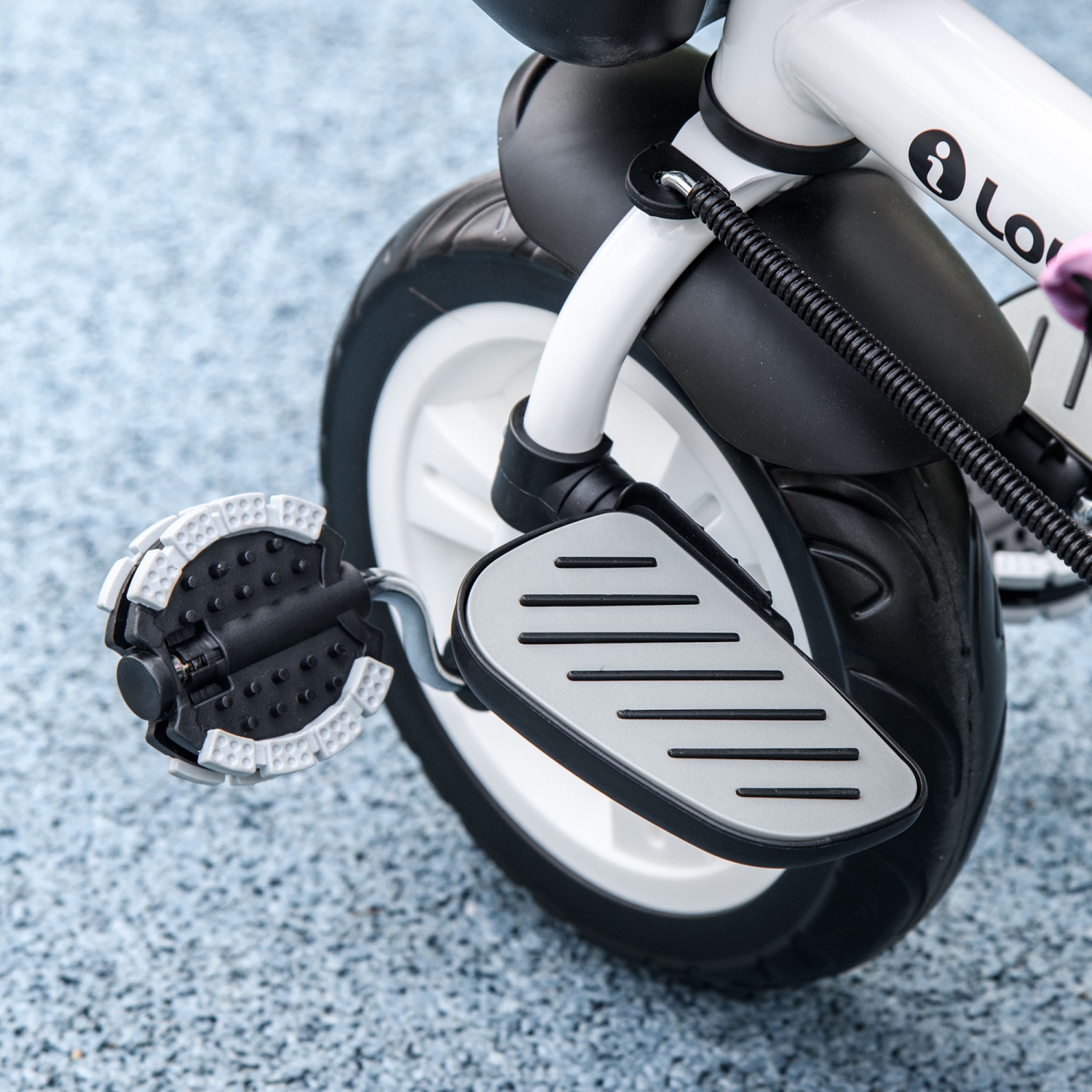 Qaba Toddler Tricycle, 6 in 1 Stroller Bike with Parent Push Handle, Canopy, Storage Baskets, Cupholder, Safety Guardrail and 5-Point Safety Belt,