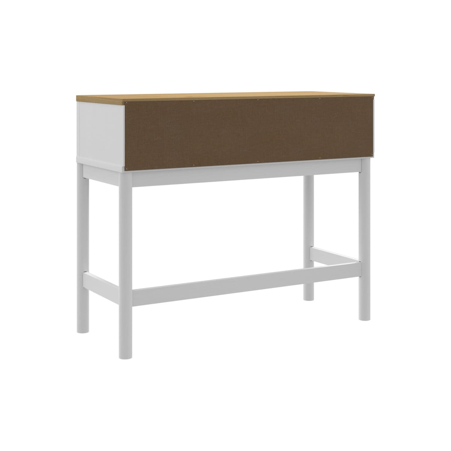 vidaXL Console Table FLORO White 89.5x36.5x73 cm Solid Wood Pine