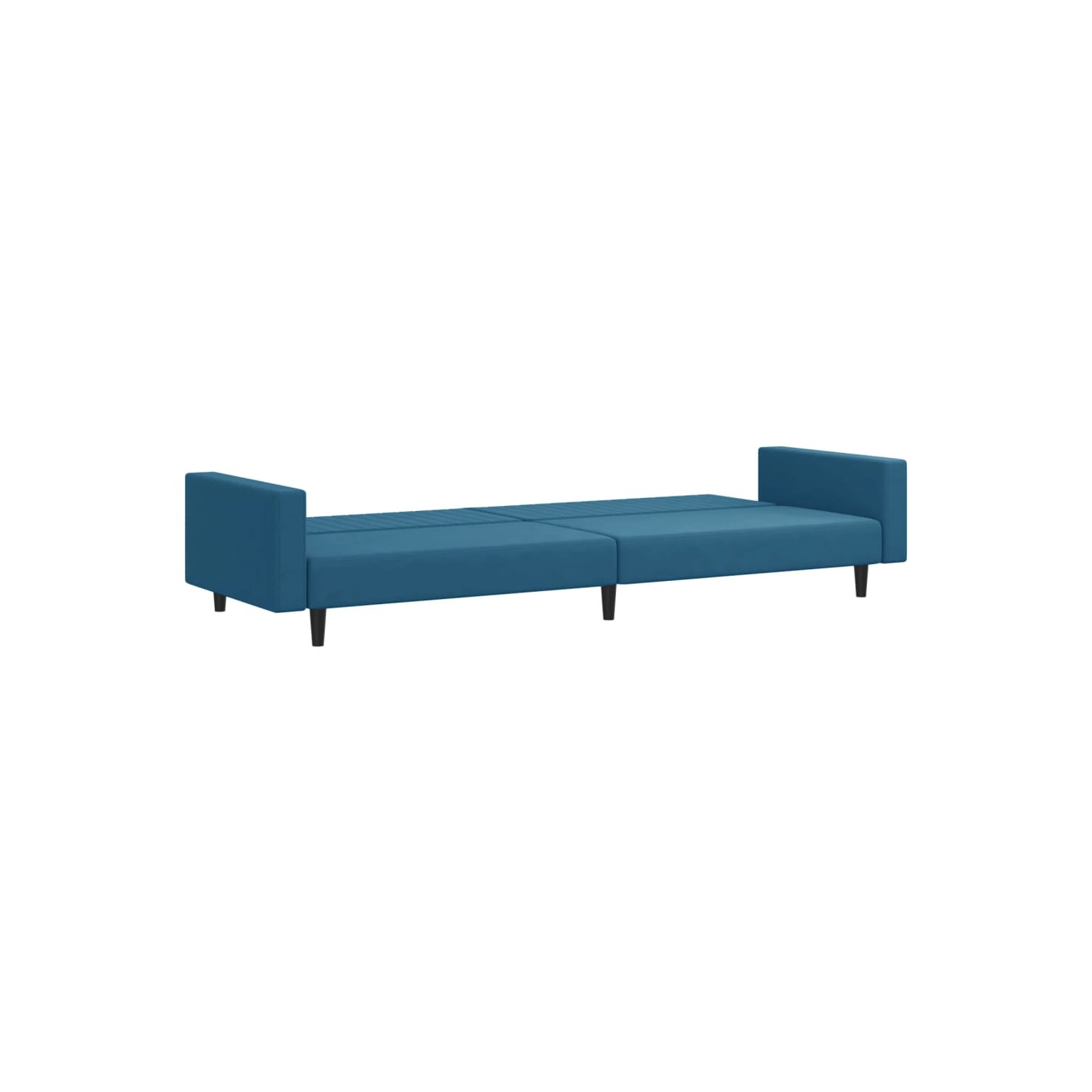 Ensemble de sofa 2 pièces en velours bleu vidaXL