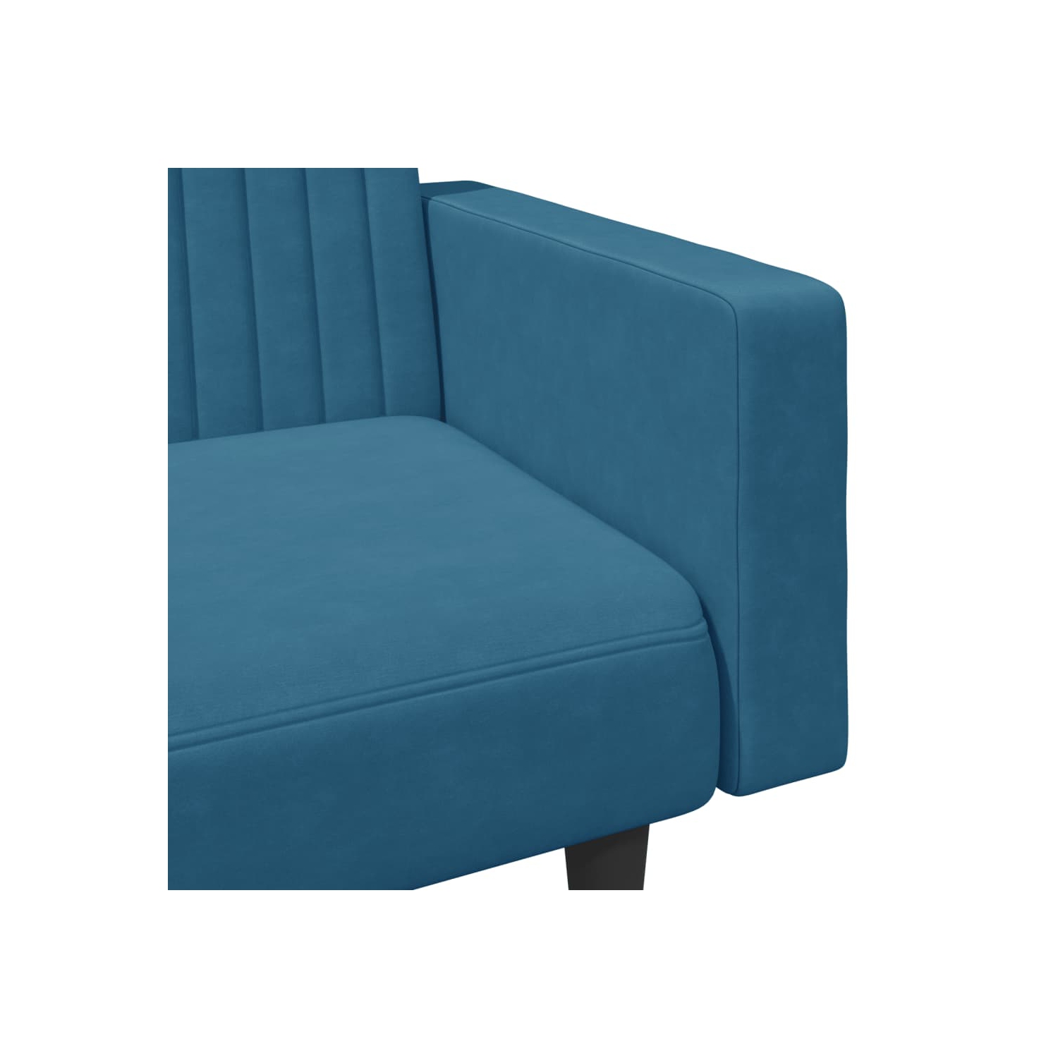 Ensemble de sofa 2 pièces en velours bleu vidaXL