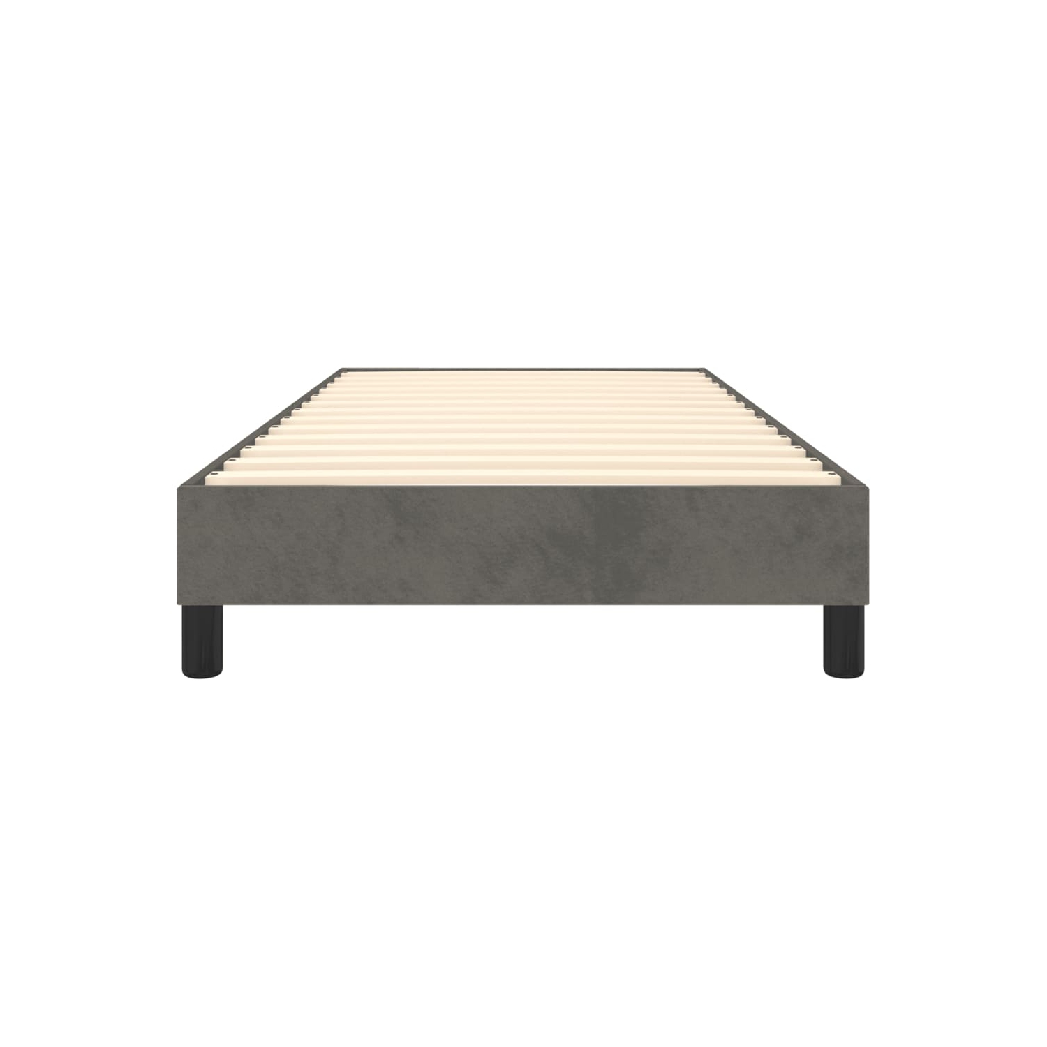 vidaXL Box Spring Bed Frame Dark Grey Twin XL Velvet