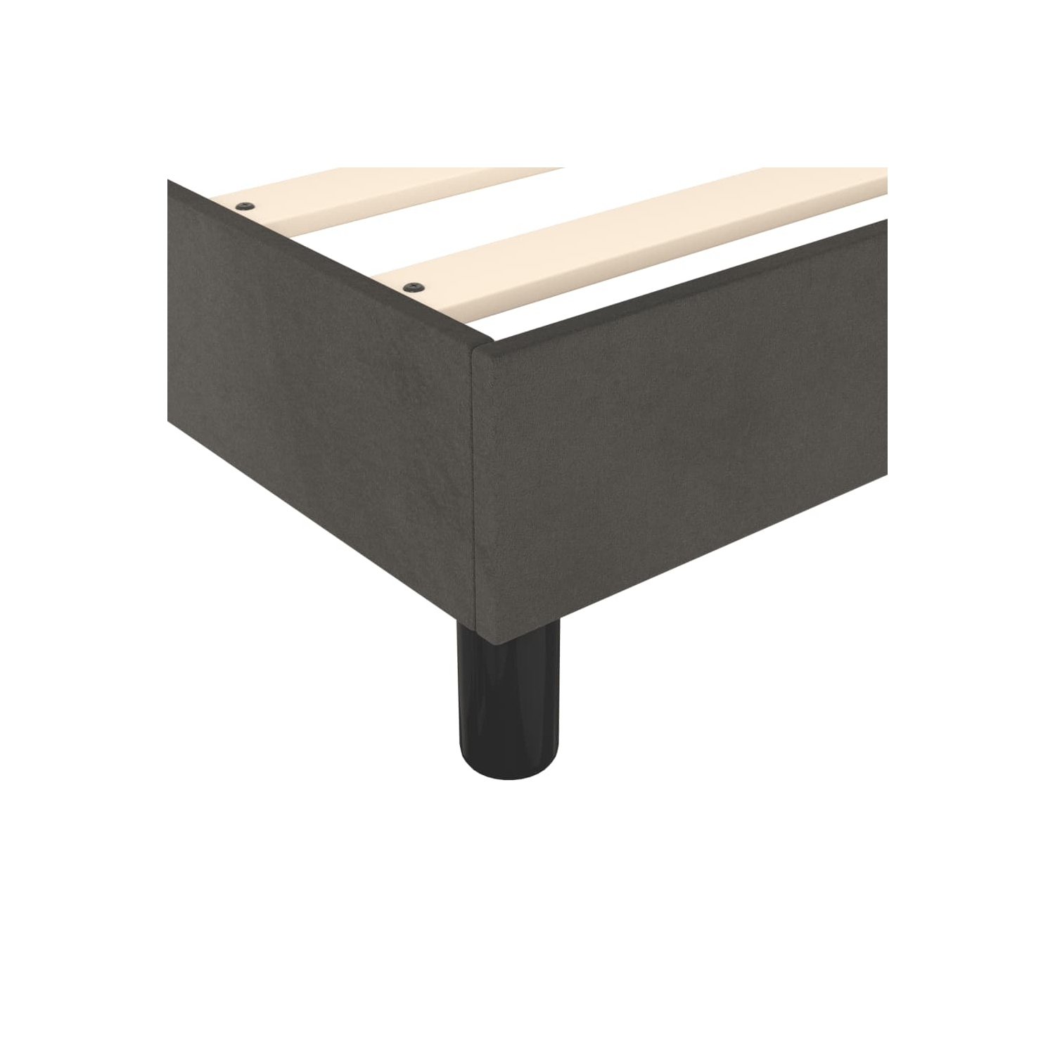 vidaXL Box Spring Bed Frame Dark Grey Twin XL Velvet