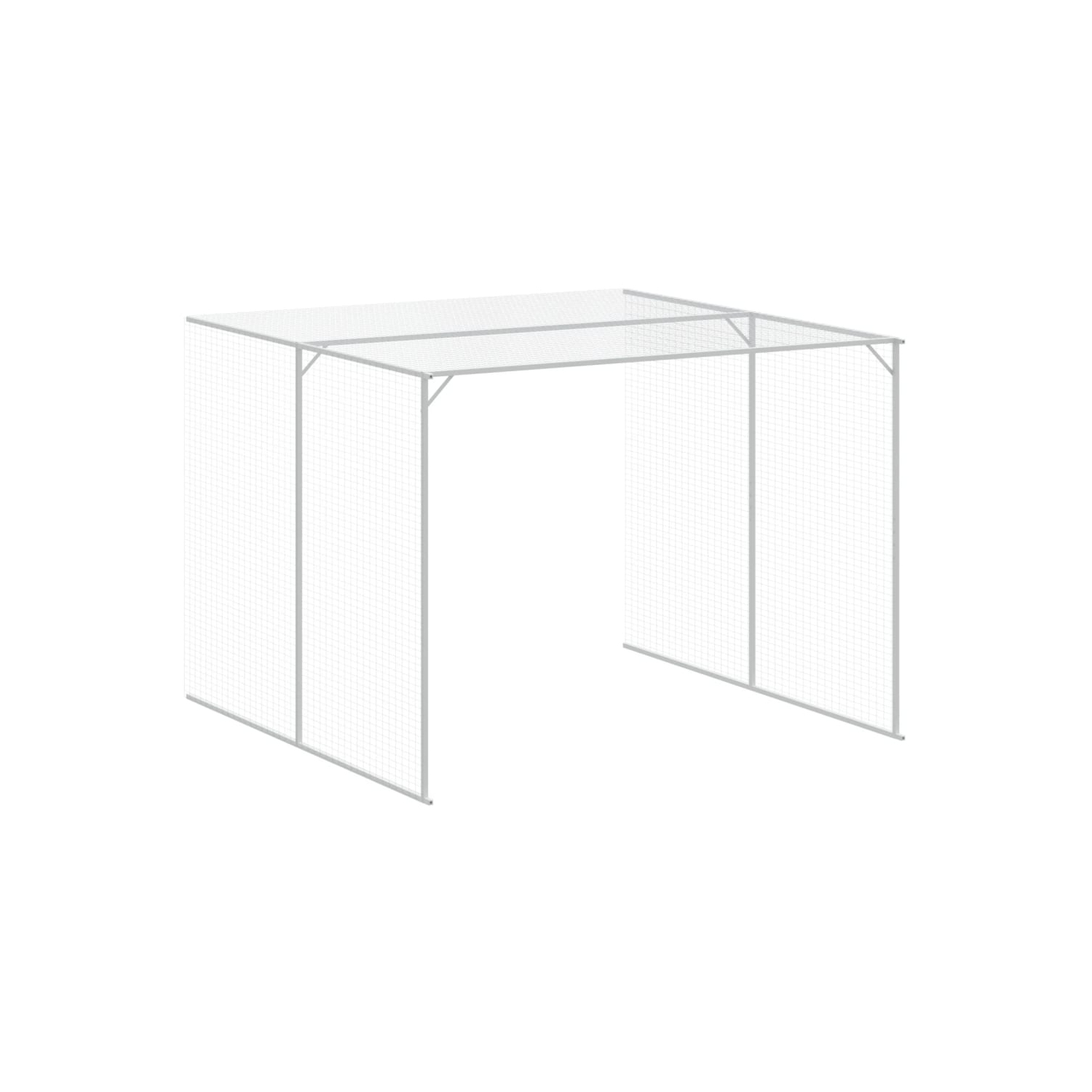 Maison pour chiens vidaXL avec Run Anthracite 214 x 865x181&nbsp;cm acier galvanisé