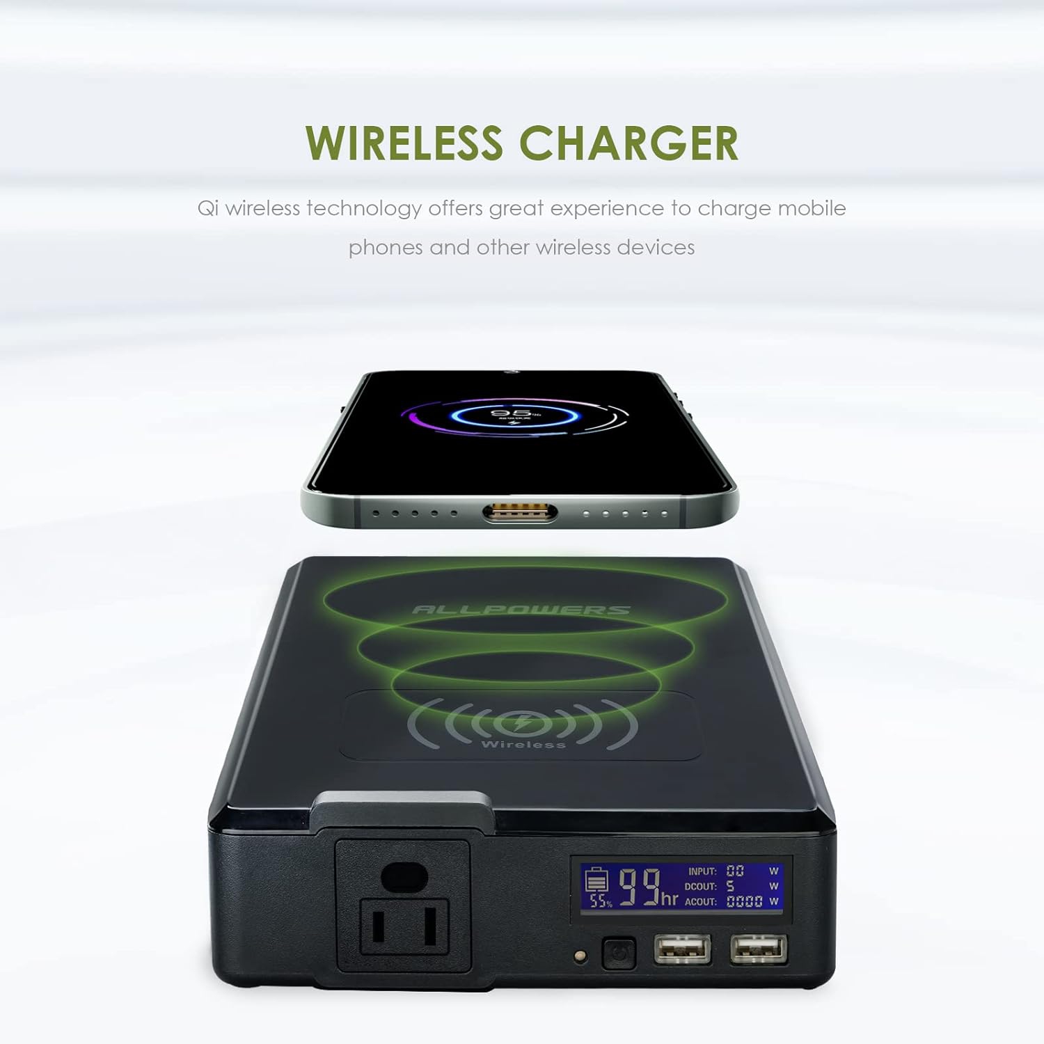 ALLPOWERS Portable Power Station 200W, 154Wh Outdoor Power Bank