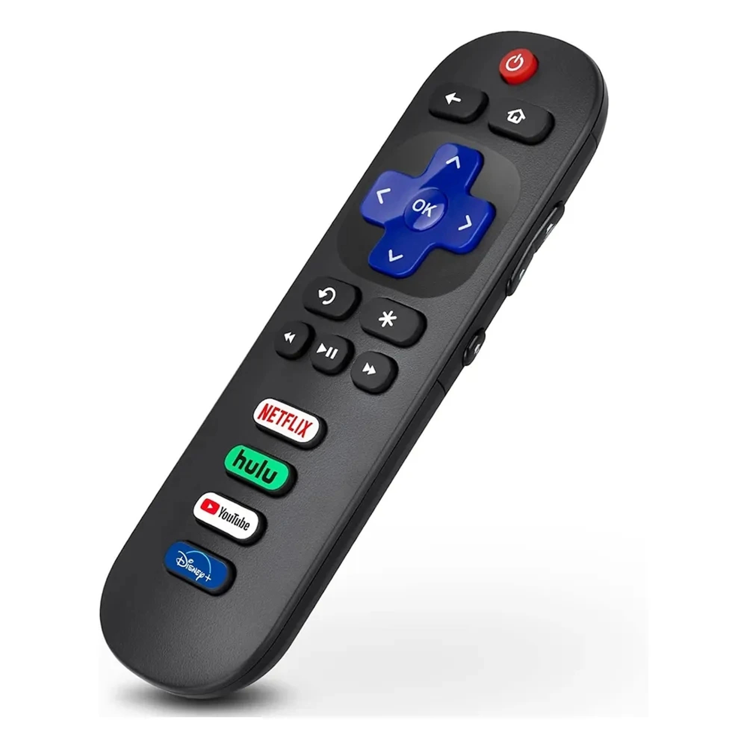 Universal Replacement Remote for TCL Roku TV: Compatible with Hisense, Insignia, Sharp, RCA, Sanyo, Westinghouse Roku TVs, Featuring Netflix, YouTube, Disney+, Prime Video Buttons