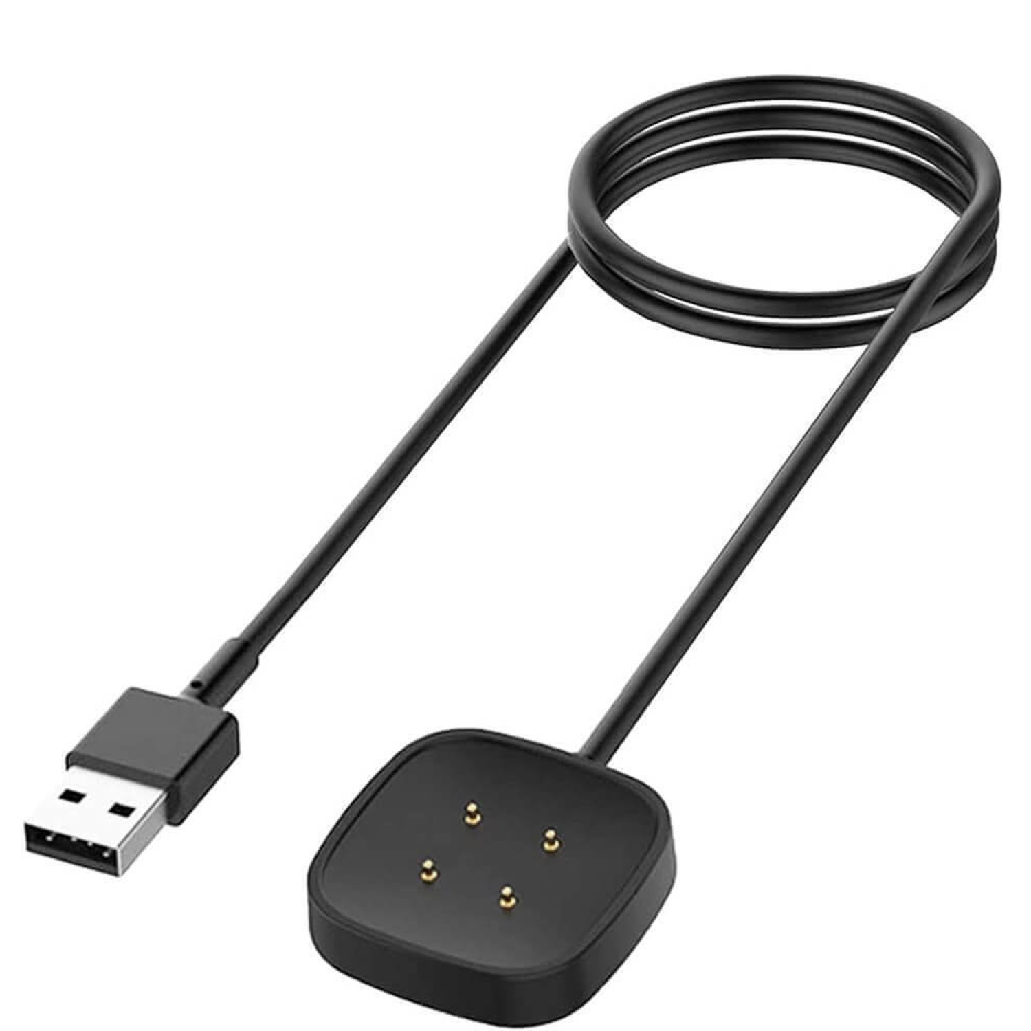 Chargeur USB compatible avec les montres intelligentes Versa 4/Versa 3/Sense 2/Sense de Fitbit, lot de 2 câbles de recharge rapide câble de recharge