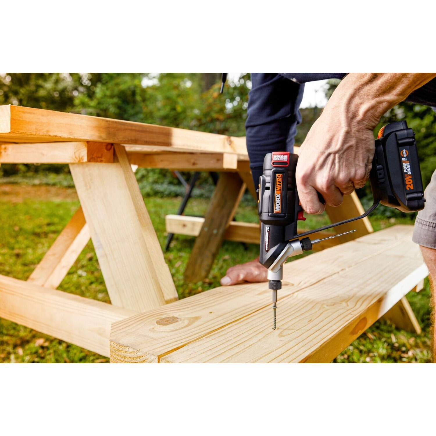 Worx WX177L Nitro 20V Brushless Switchdriver 2.0 2-in-1 Cordless Drill and Driver