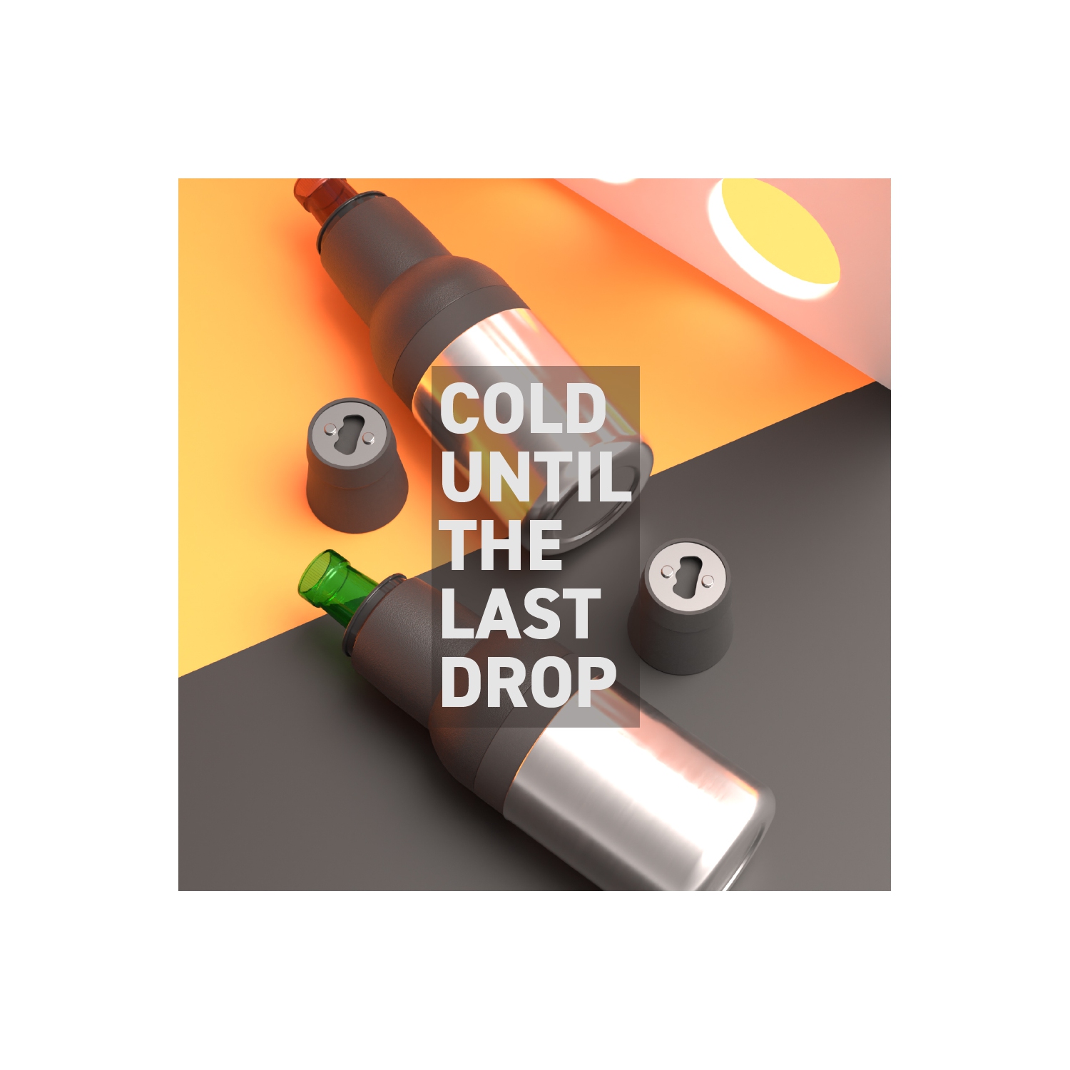 Asobu Frosty Beer 2 Go Vacuum Insulated Double Walled Stainless Steel Beer Can and Bottle Cooler with Beer Opener Eco Friendly and Bpa Fre