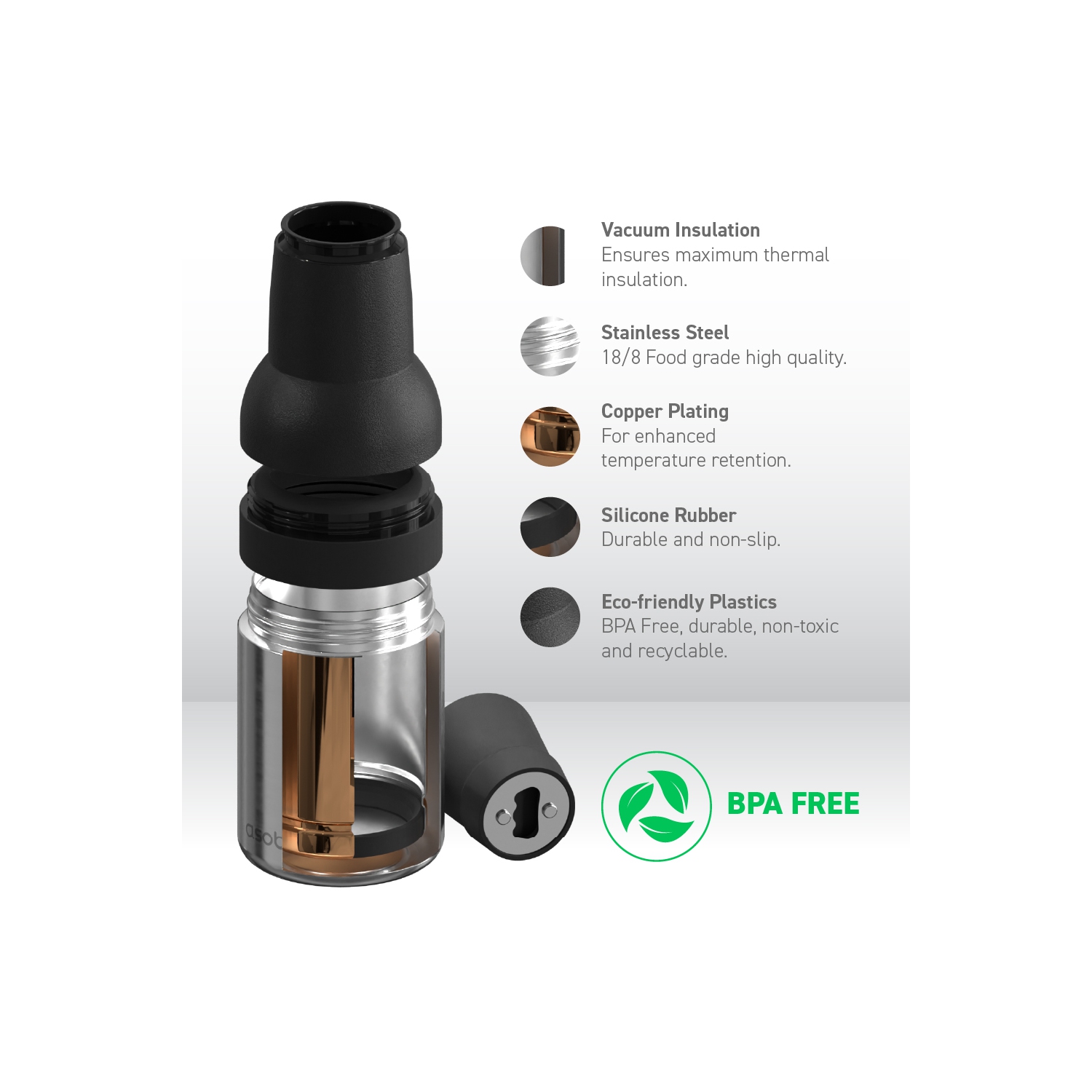 Asobu Frosty Beer 2 Go Vacuum Insulated Double Walled Stainless Steel Beer Can and Bottle Cooler with Beer Opener Eco Friendly and Bpa Fre