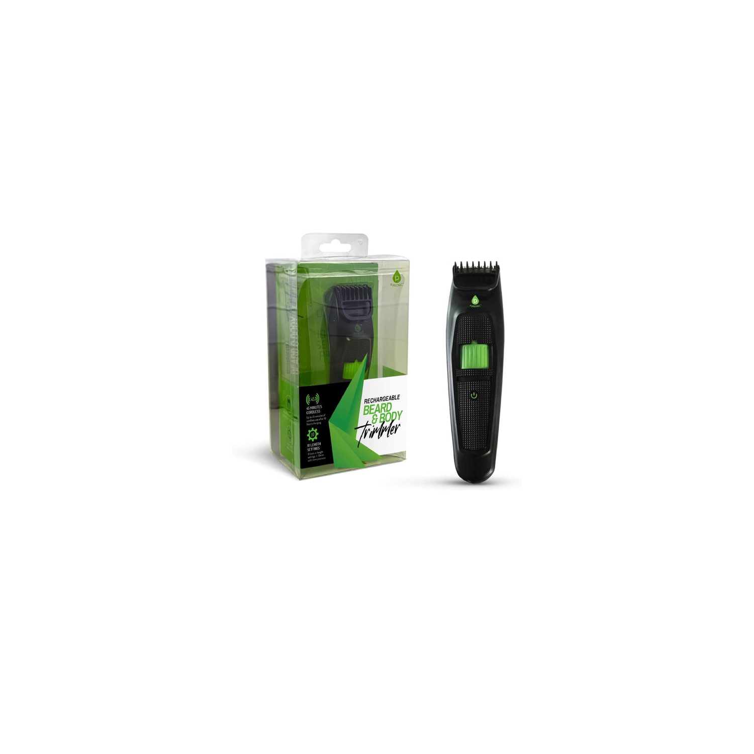 Tondeuse rechargeable pour barbe et corps de Pursonic