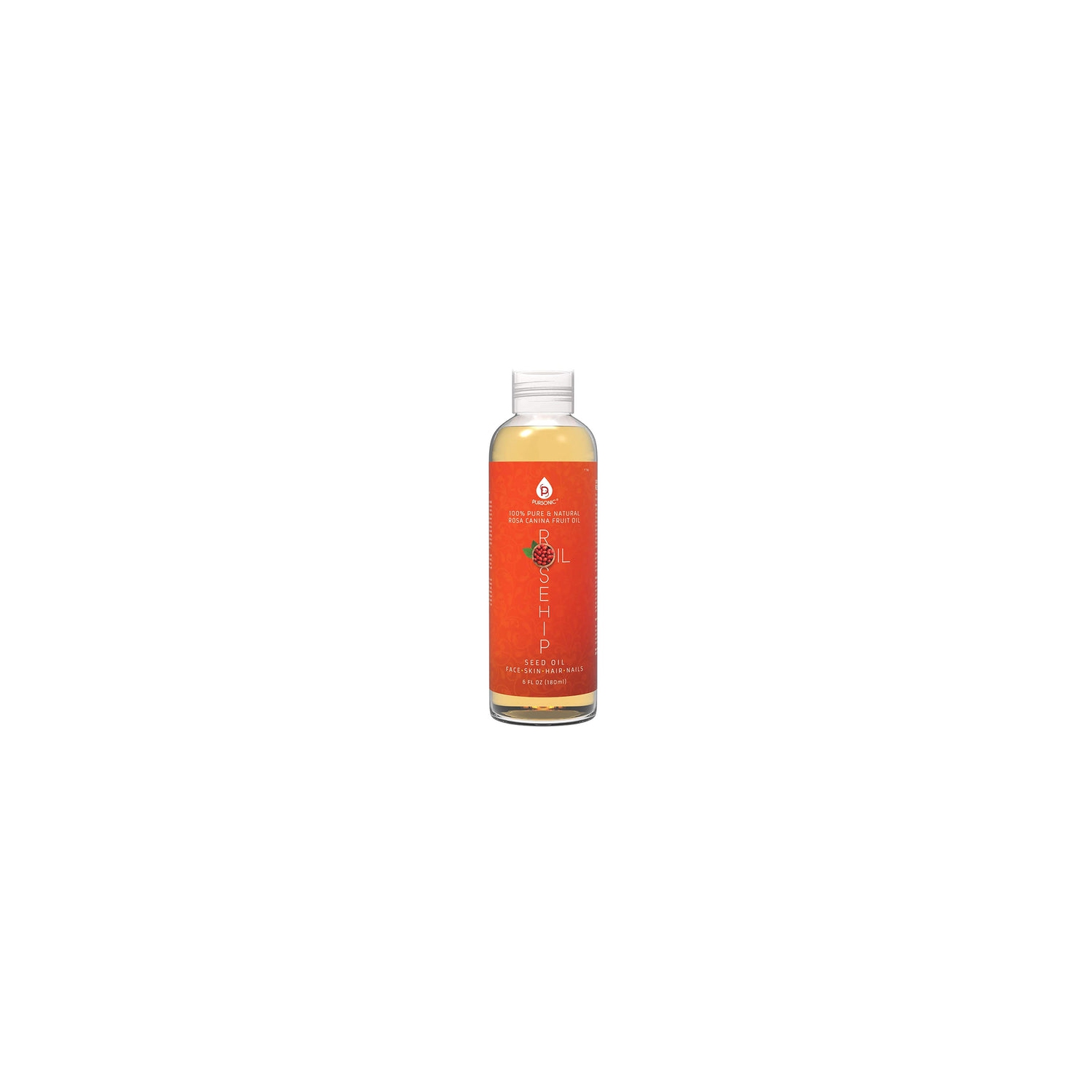 Huile Pure Rosehip 100 % de Pursonic, 6 oz