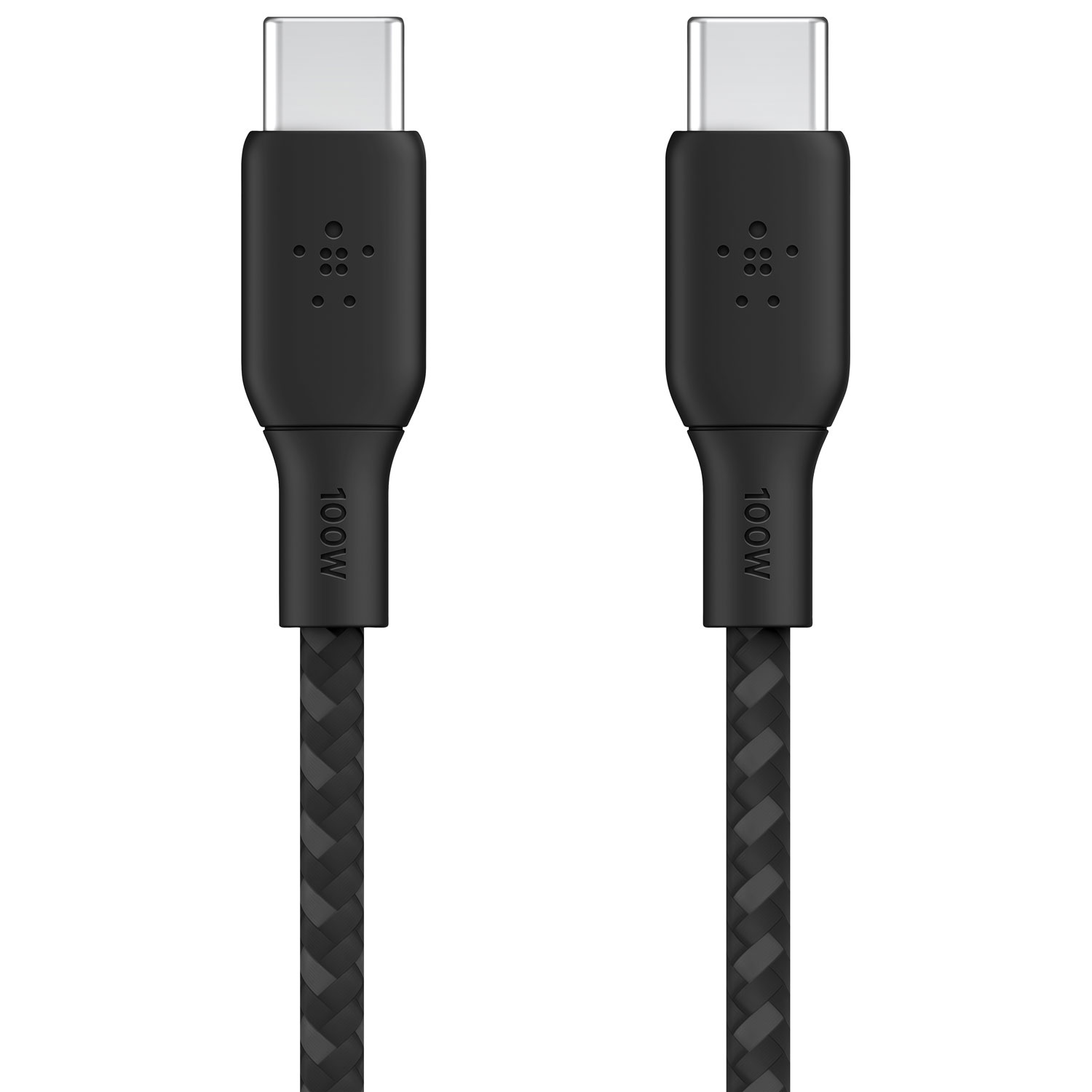 Belkin 2m BoostCharge USB-C to USB-C Braided Cable (CAB014bt2MBK) - Black