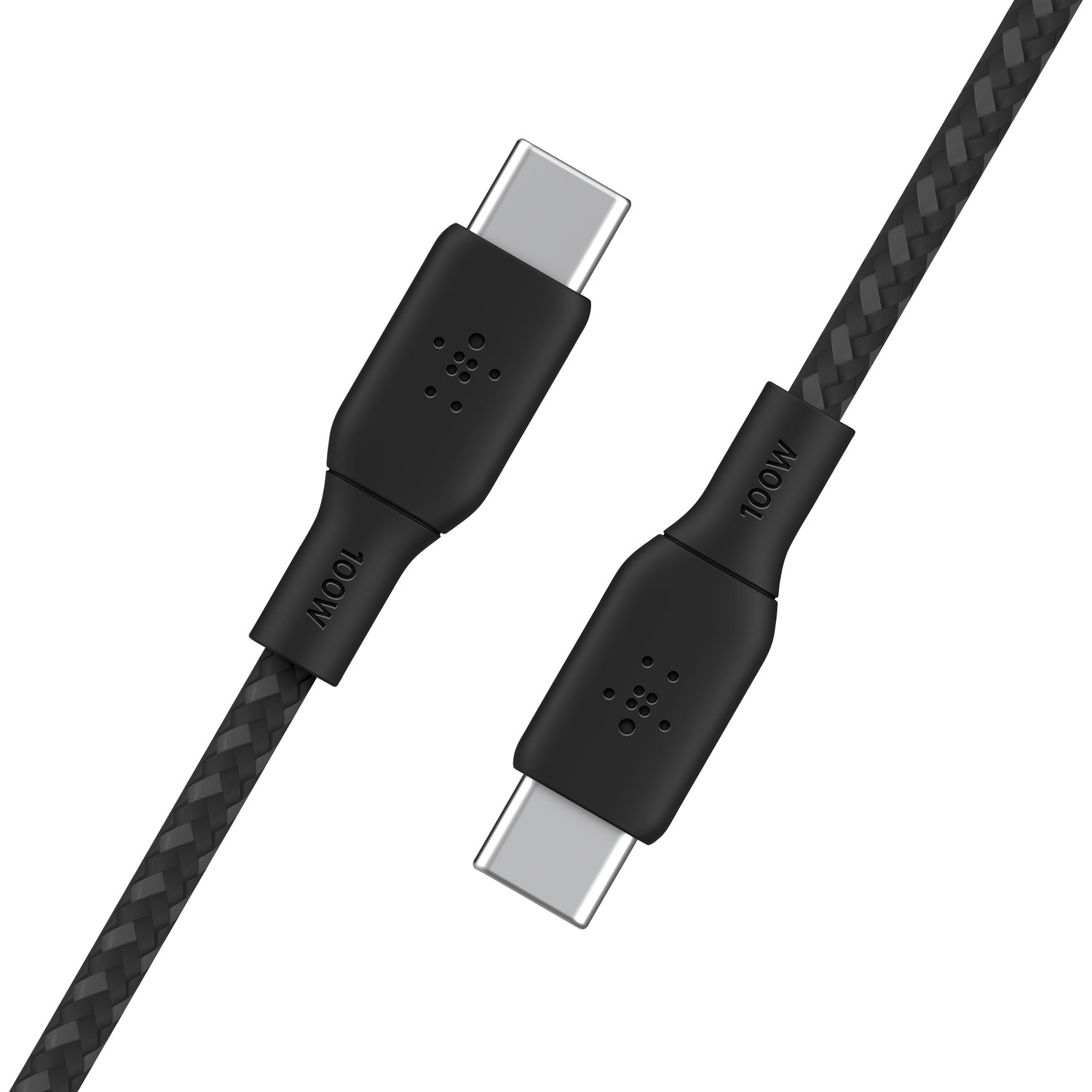 Belkin 2m BoostCharge USB-C to USB-C Braided Cable (CAB014bt2MBK) - Black