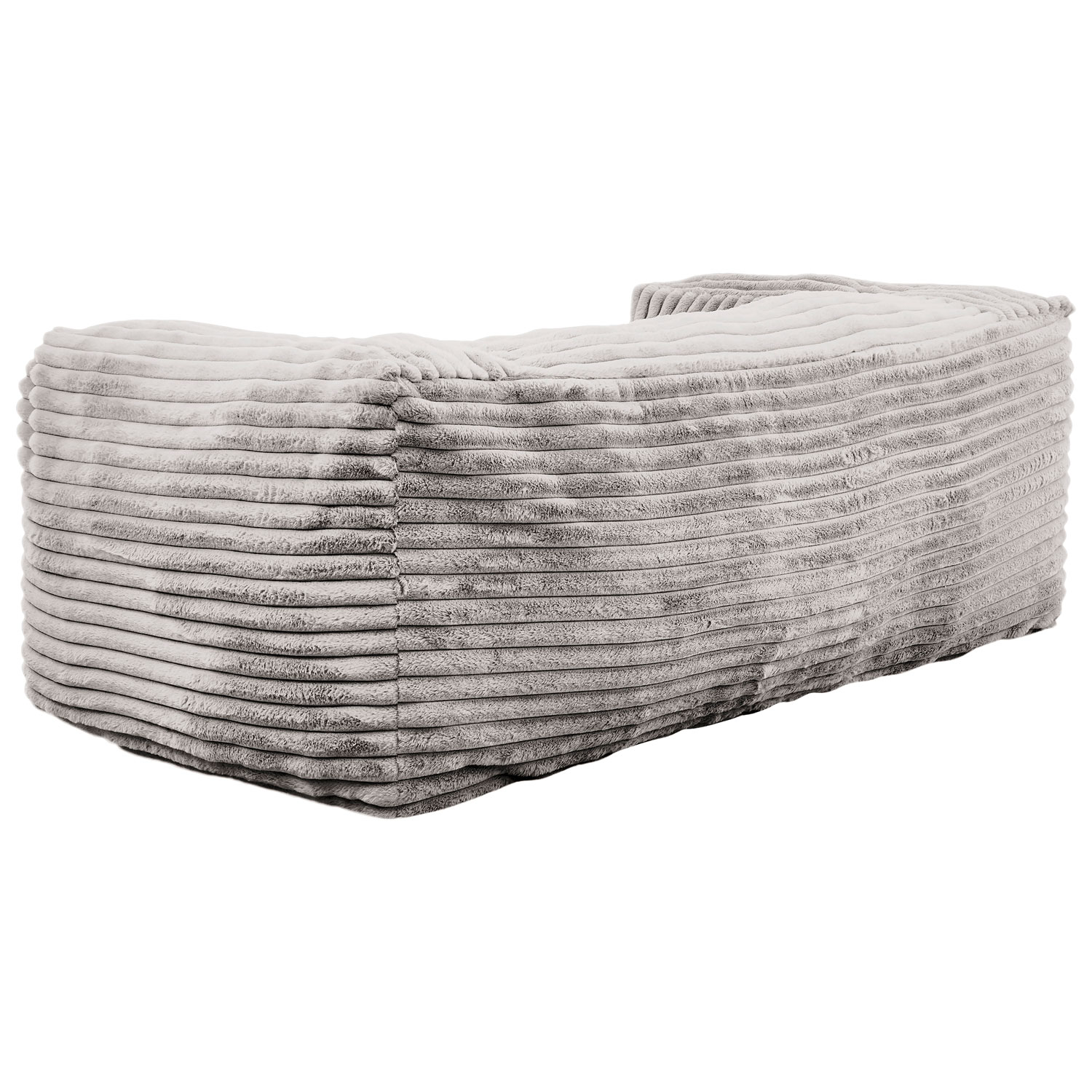 Fauteuil poire en velours côtelé avec mousse à mémoire Redd de Sealy - Gris