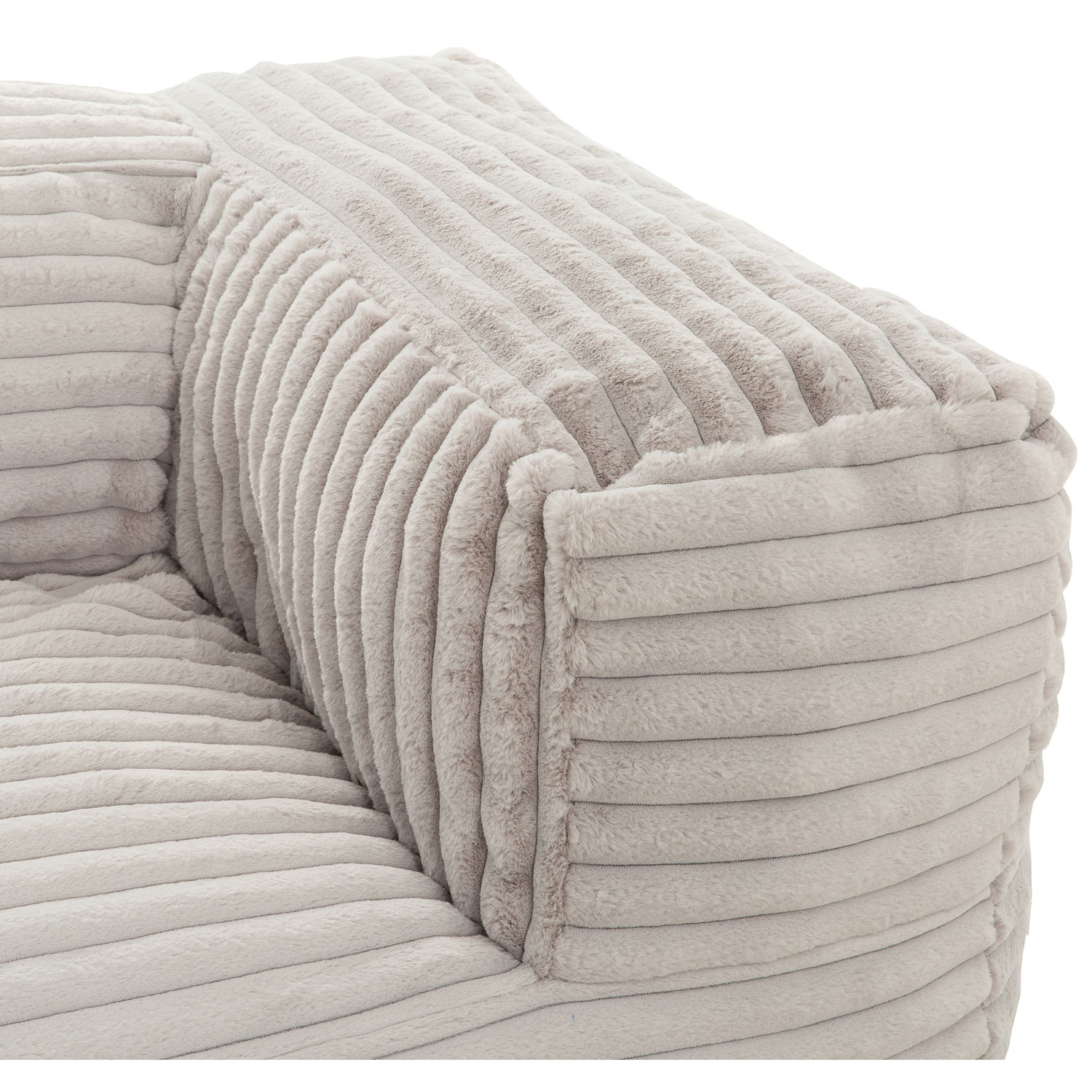 Sealy Redd Memory Foam Corduroy Bean Bag Sofa - Taupe